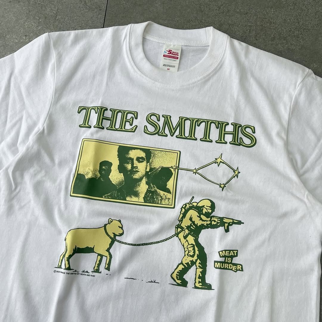 Band Tees THE SMITHS - TRACKLIST WHITE band Tshirt tee Size US L / EU 52-54 / 3 - 2 Thumbnail