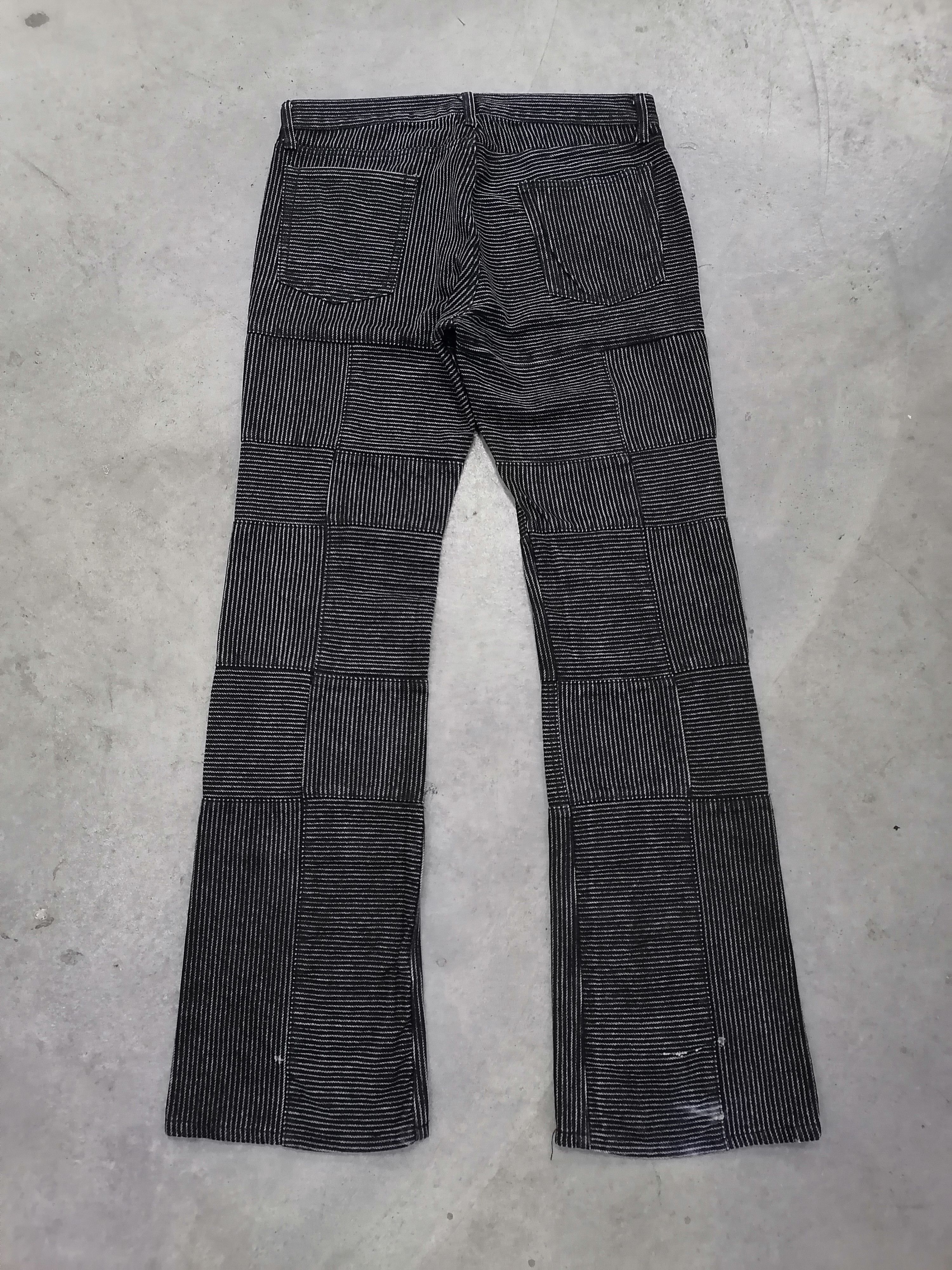 14th Addiction × If Six Was Nine Flare Jeans The Difference Rupert Patchwork Denim Pants Size US 33 - 7 Thumbnail
