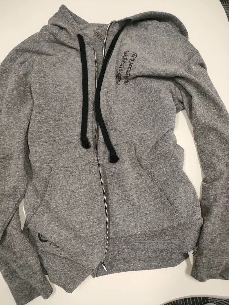 Chrome Hearts CHROME HEARTS Size L Croce heart gray zipper hoodie Size US L / EU 52-54 / 3 - 1 Thumbnail