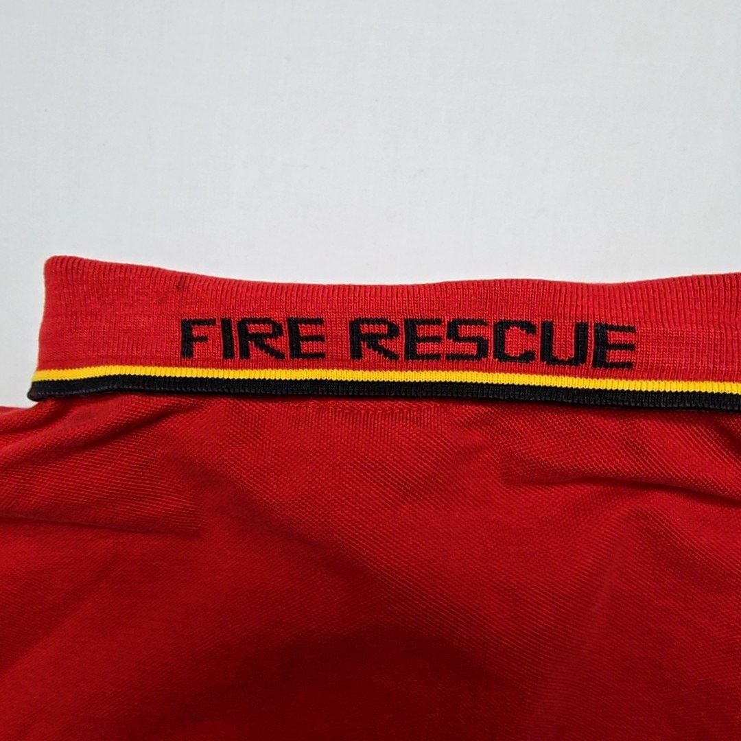 Vintage Vintage Fire Rescue Polo Fire Chief Embroidery XL Red 90s Size US XL / EU 56 / 4 - 8 Thumbnail