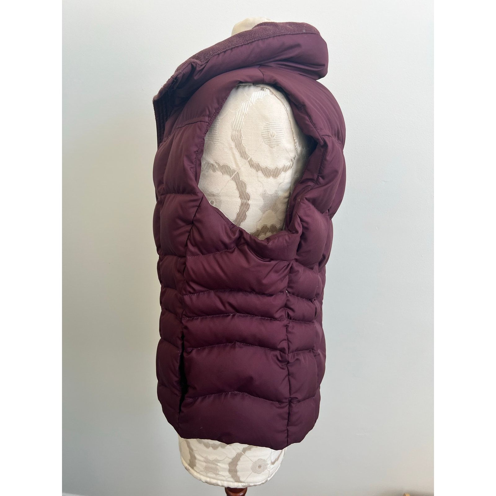 Lands' End Lands' End Full Zip Solid Purple Down Puffer Vest Medium Size M / US 6-8 / IT 42-44 - 4 Thumbnail