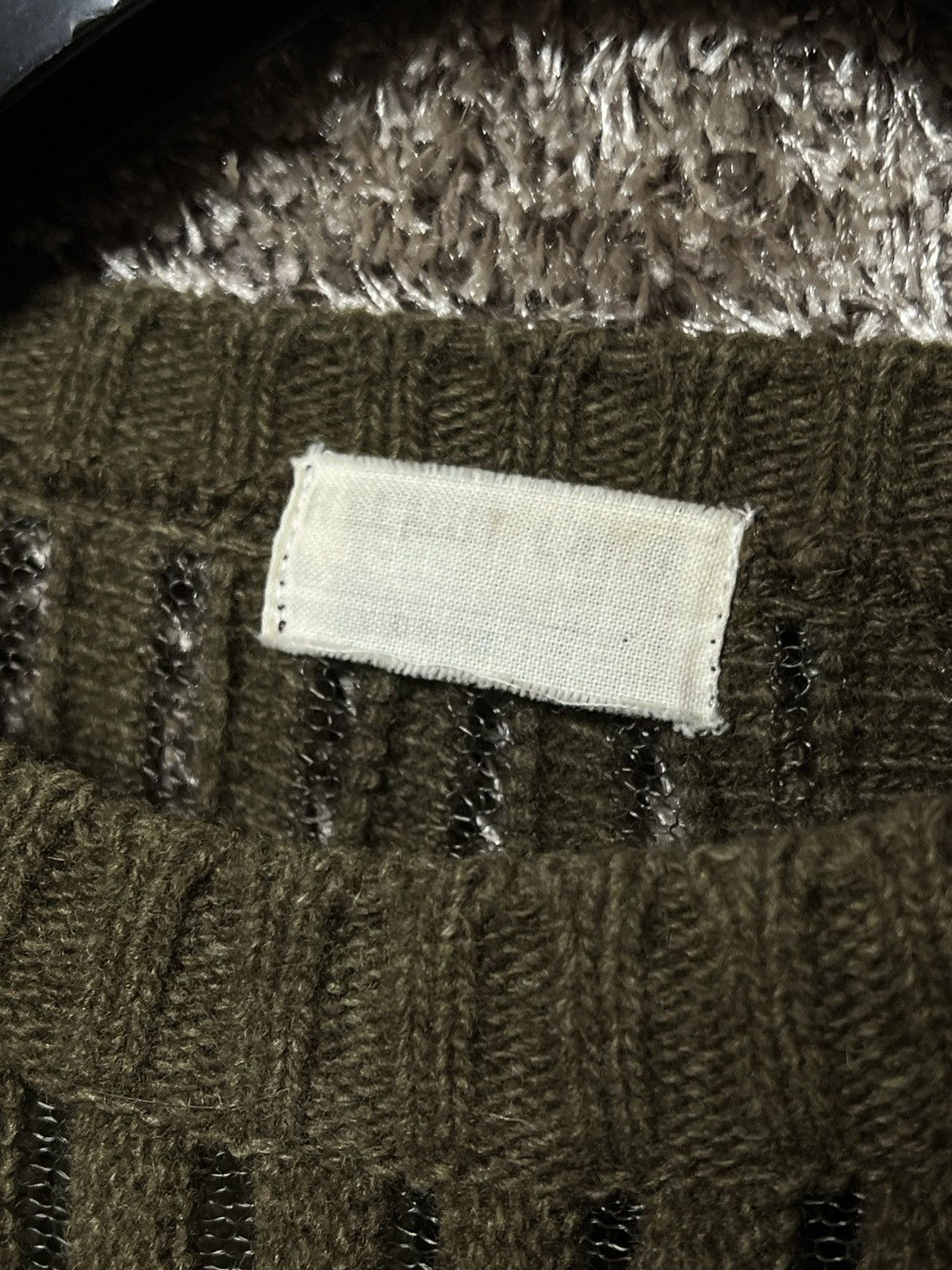 Helmut Lang 1998AW HELMUT LANG SEMI TRANSPARENT KAHKI KNIT Size US S / EU 44-46 / 1 - 7 Thumbnail