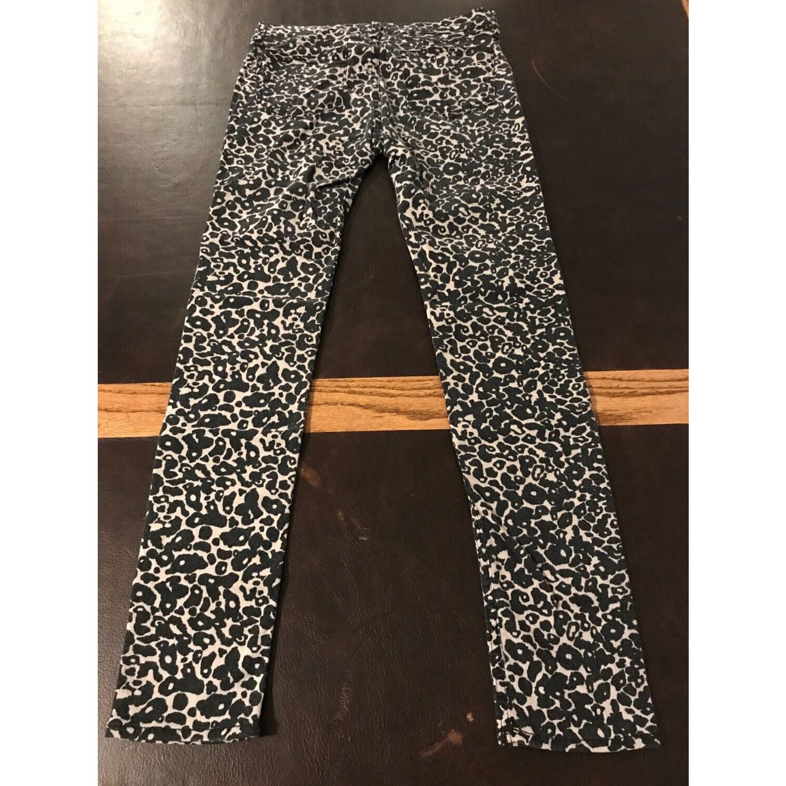 Rag & Bone Rag & Bone Skinny Amoeba Black/Brown Leopard Mid Rise Jeans Size 27" / US 4 / IT 40 - 2 Thumbnail