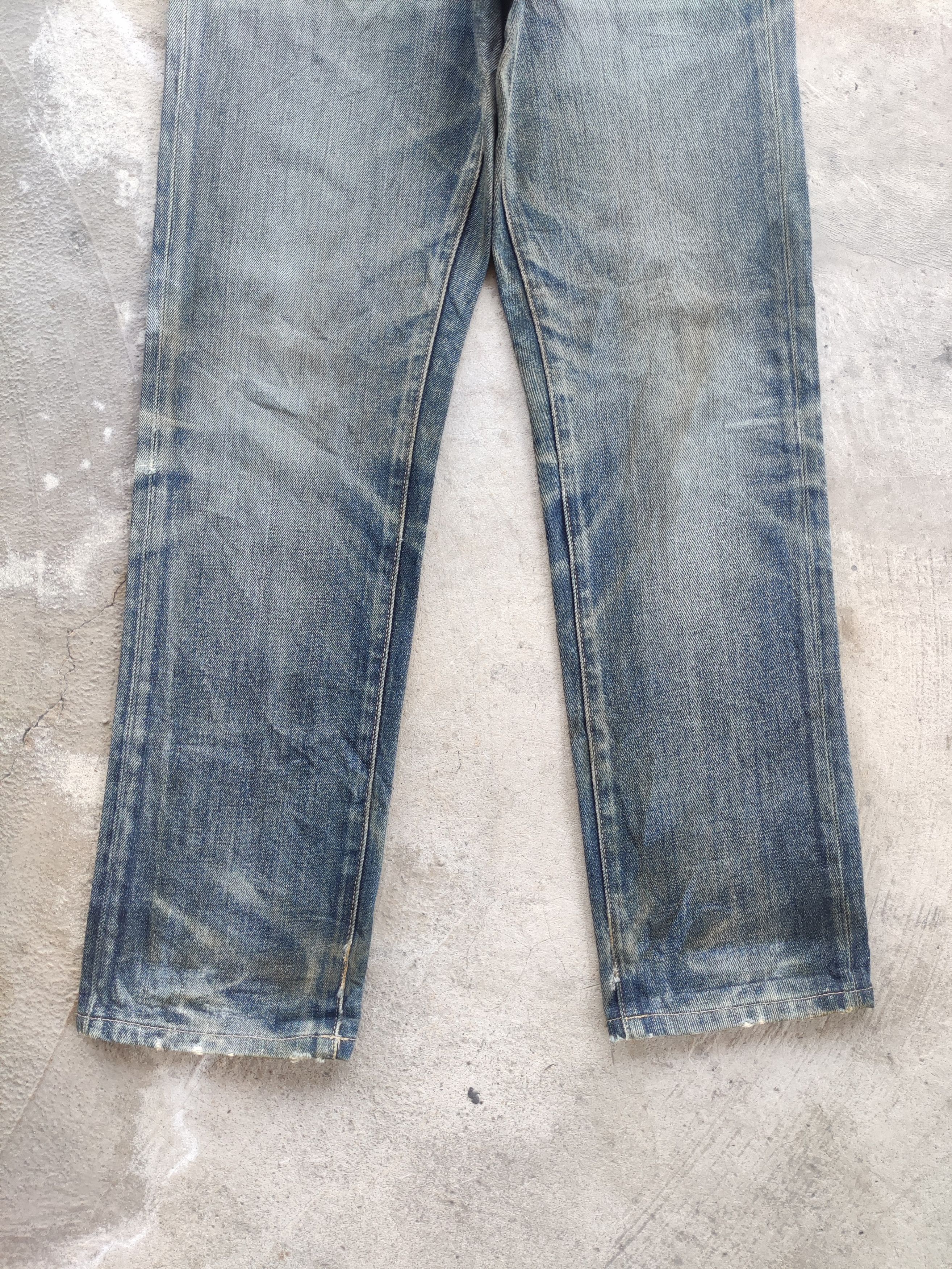 Japanese Brand Vintage Japanese Denim Rusty Distressed Faded Jean Size US 29 - 4 Thumbnail