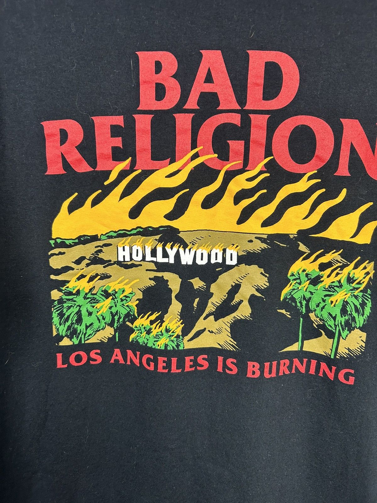 Band Tees × Vintage Bad Religion Los Angeles is Burning T shirt Size US XL / EU 56 / 4 - 6 Thumbnail