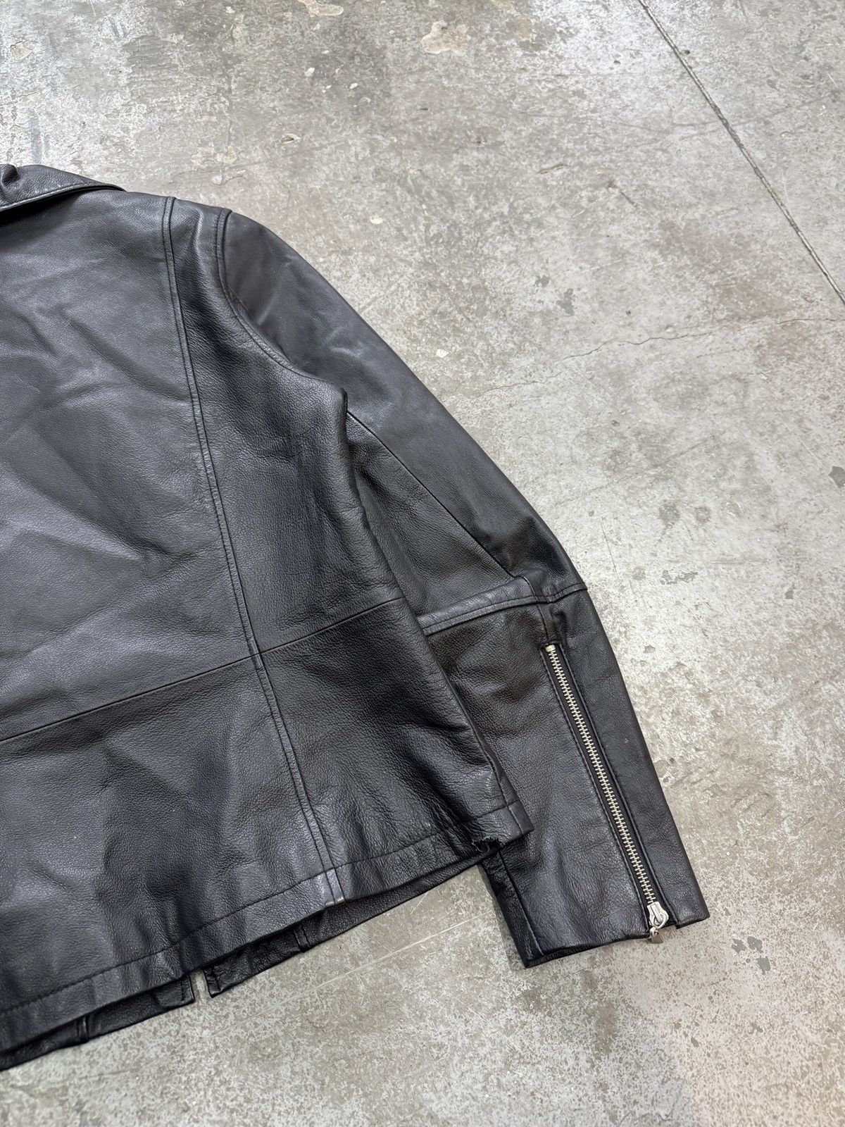 Japanese Brand Vintage Real Leather Avant Garde y2k Jacket Size S / US 4 / IT 40 - 12 Thumbnail