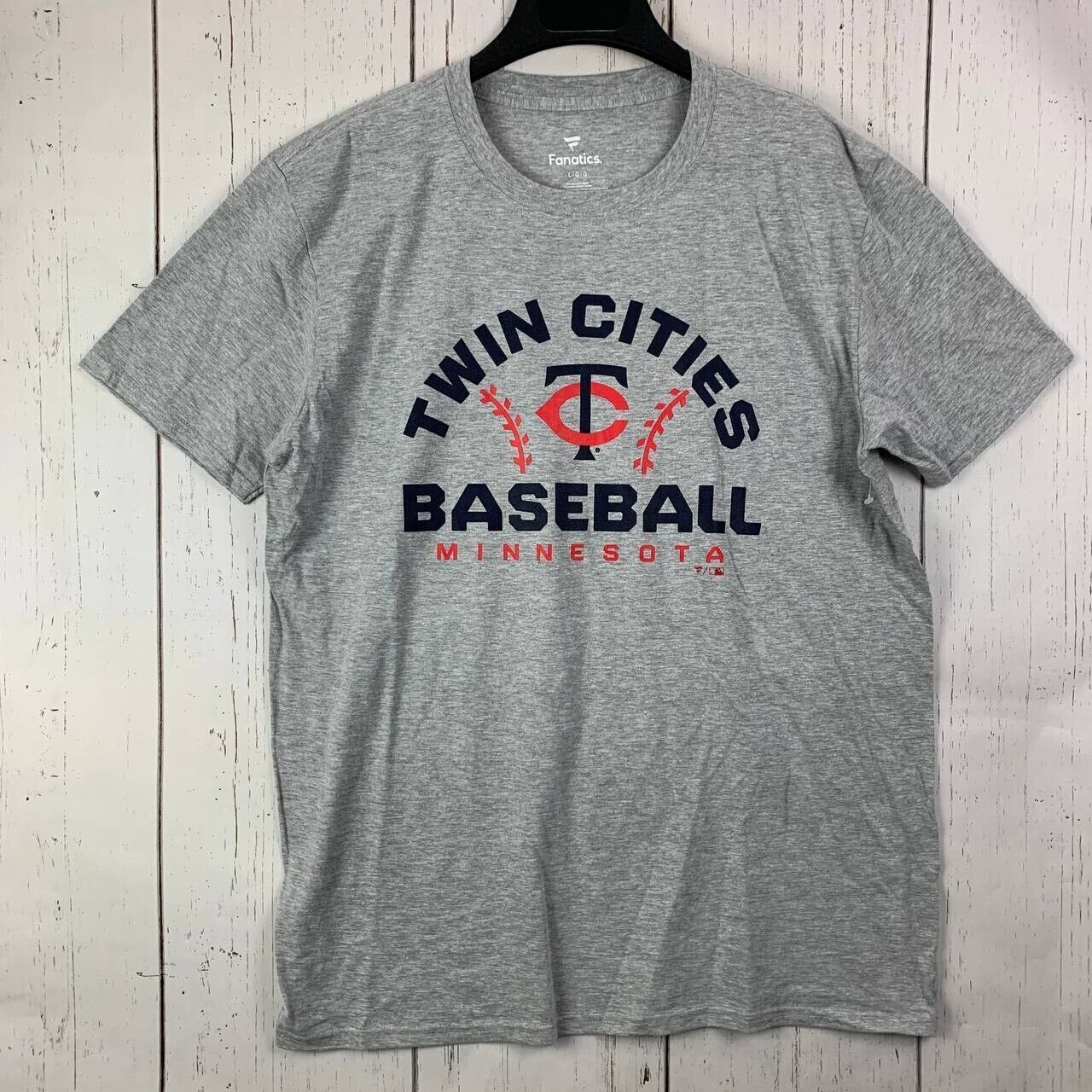 MLB Minnesota Twins MLB Large Fanatics Casual T-Shirt Gray Size US L / EU 52-54 / 3 - 1 Thumbnail