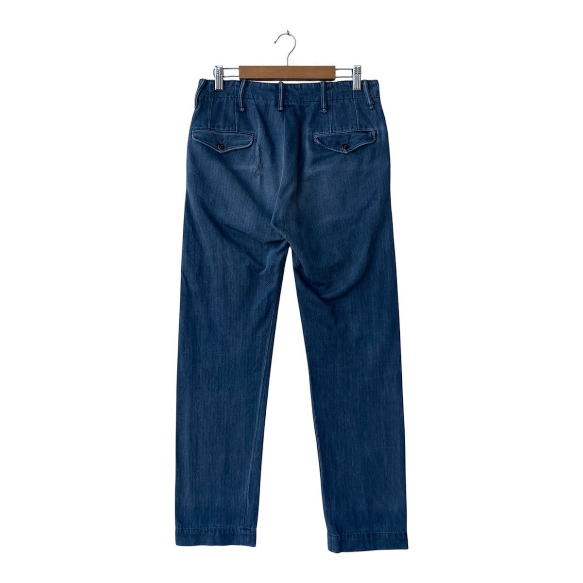 RRL Ralph Lauren RRL Ralph Lauren Herringbone Twill (HBT) Officer Trousers Size US 28 / EU 44 - 2 Thumbnail
