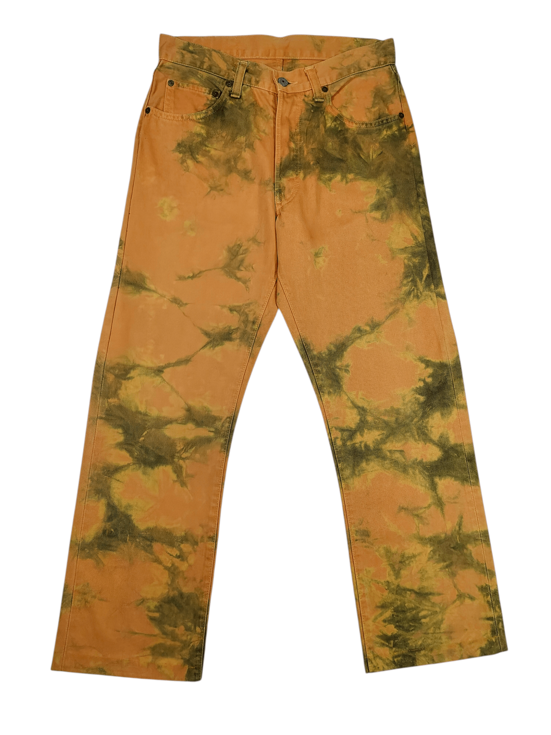 Johnbull Vtg Johnbull 🇯🇵 Experimental Tiedye Workwear Archive Jeans Size US 30 / EU 46 - 1 Thumbnail
