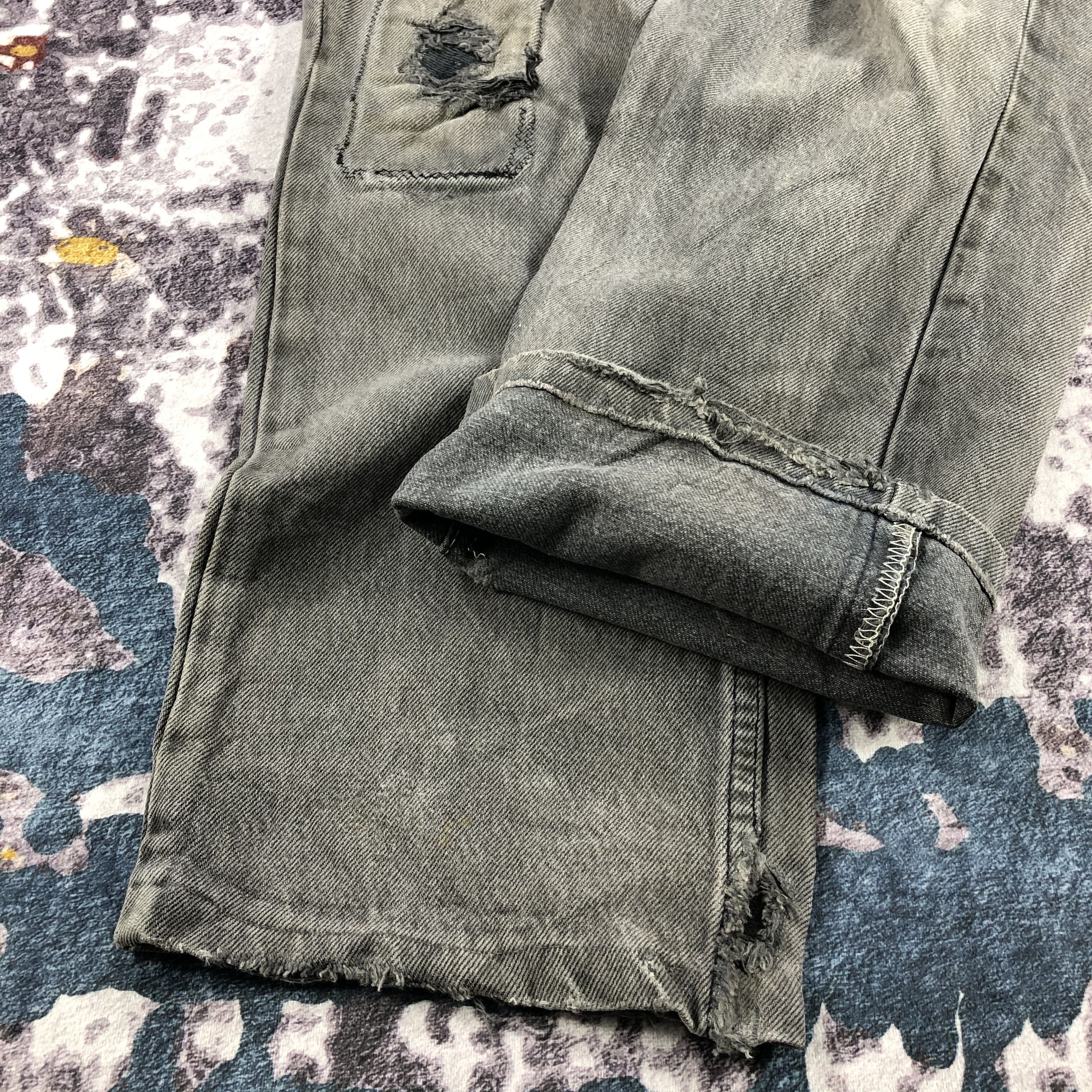 Levi's × Vintage 90s Vintage Faded Black Levis 501 Jeans-JM2111 Size US 32 / EU 48 - 7 Thumbnail