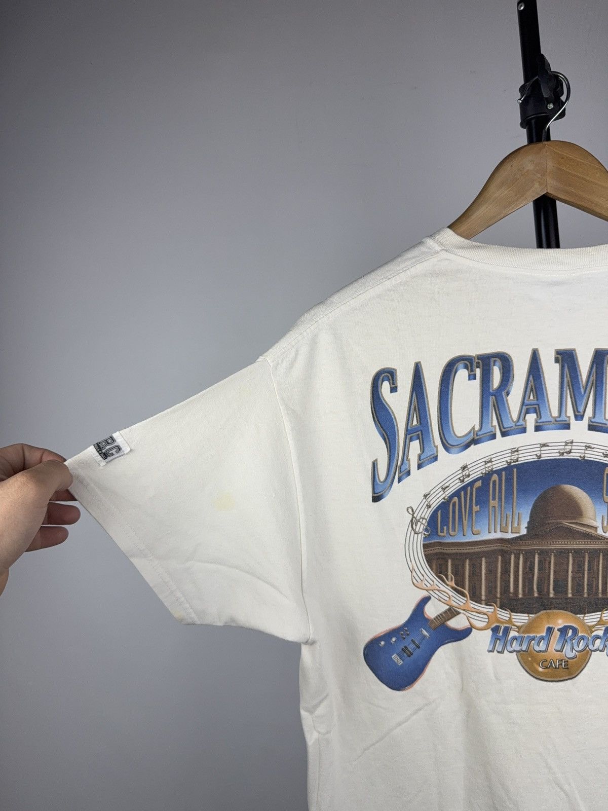 Hard Rock Cafe Vintage 90s Hard Rock Cafe Sacramento USA Graphic Tee Size US M / EU 48-50 / 2 - 18 Thumbnail