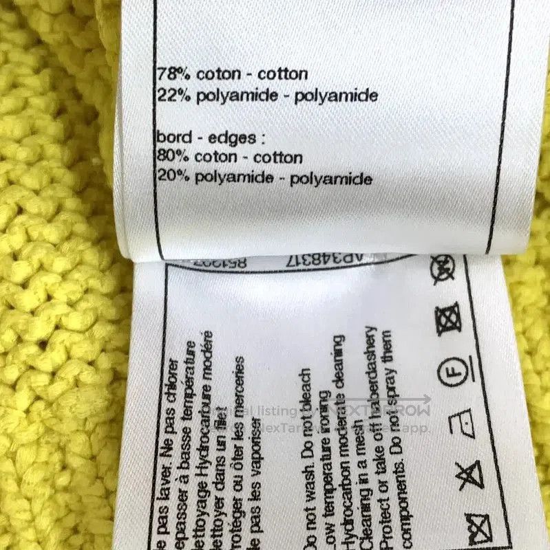 Chanel Chanel Yellow Cotton Knit Sweater for Women . Size S / US 4 / IT 40 - 7 Thumbnail