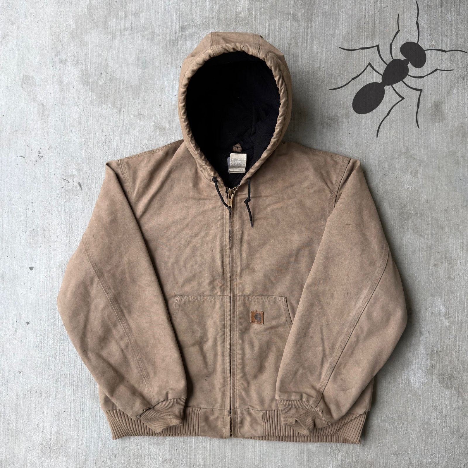 Carhartt × Vintage Carhartt J130 SDL brown hooded work wear jacket Size US L / EU 52-54 / 3 - 1 Thumbnail