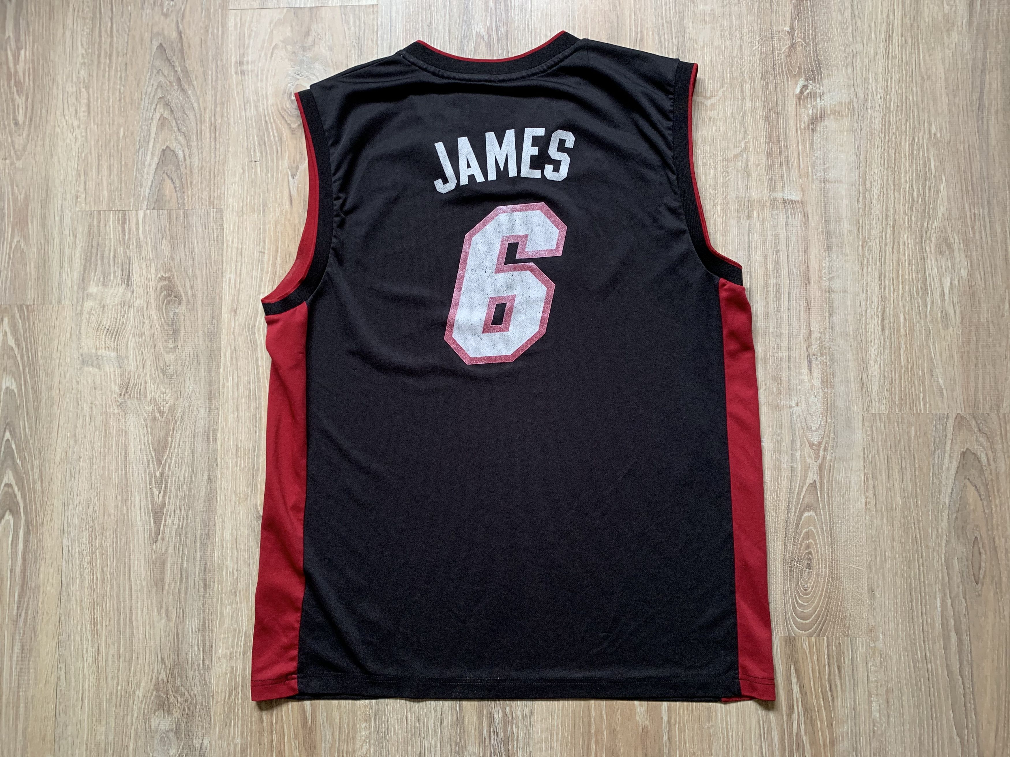 Adidas × NBA × Vintage Adidas Vintage Miami Heat LeBron James #6 Jersey Size US L / EU 52-54 / 3 - 6 Thumbnail