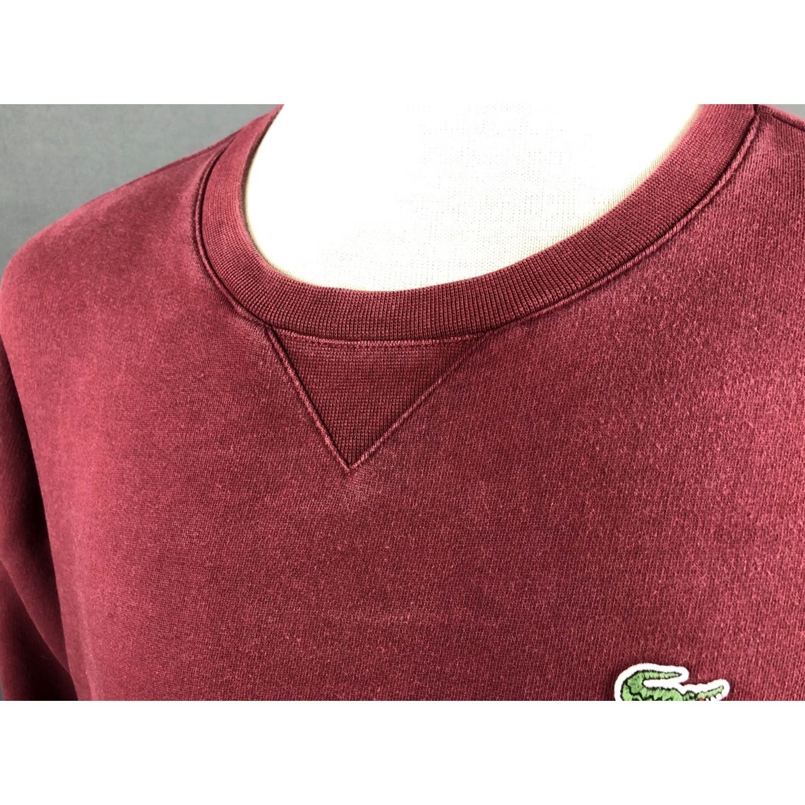 Lacoste Lacoste Sport Sweatshirt Men XL Burgundy Cotton Jersey Logo Embroidered Crew Neck Pullover Regular Size XL Vacation Classic Style Size US XL / EU 56 / 4 - 7 Thumbnail