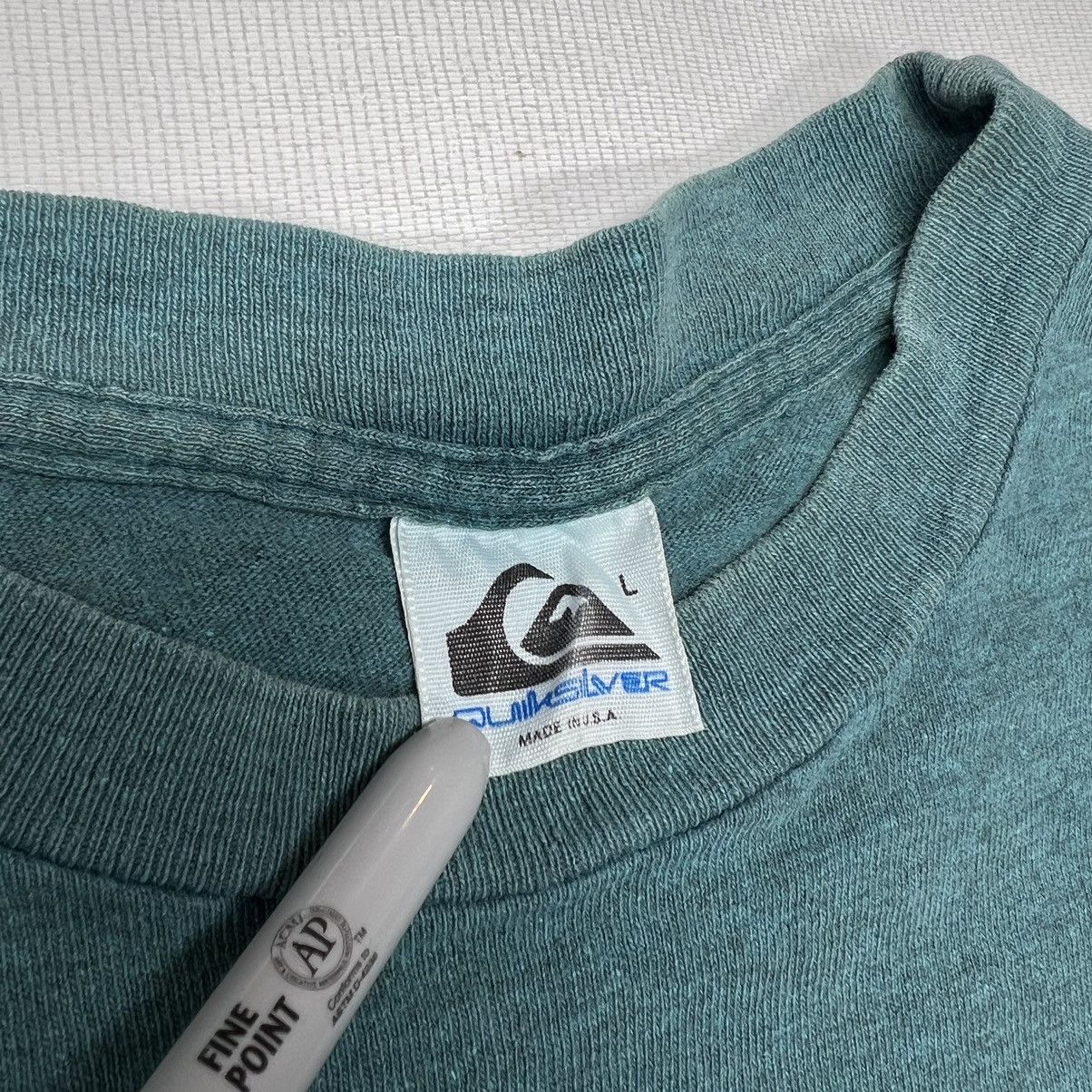 Quicksilver × Quiksilver × Vintage Quicksilver Tee Shirt Single Stitch Logo Made In USA 90s Size US L / EU 52-54 / 3 - 4 Thumbnail