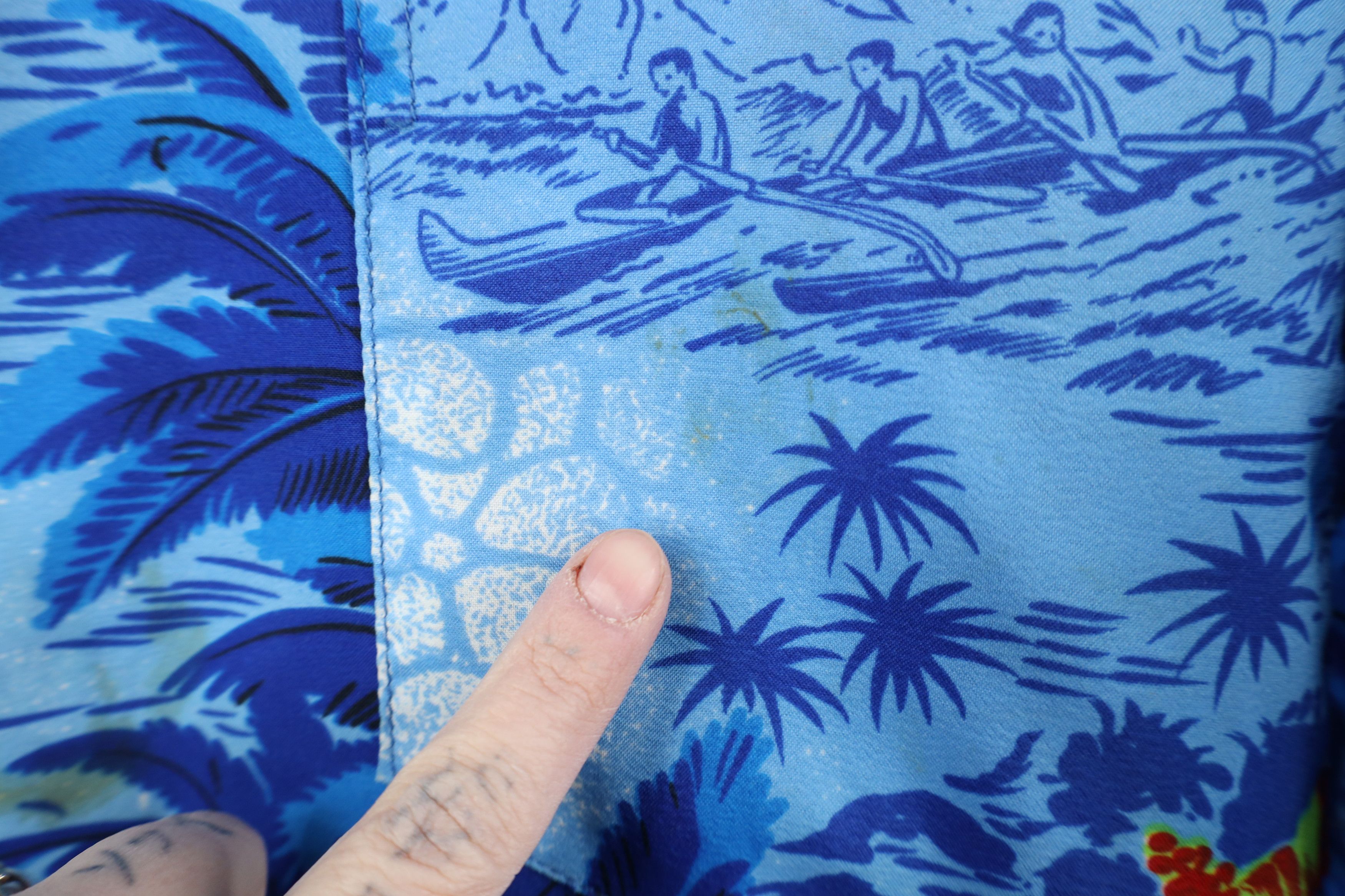 Vintage Vintage 70s Pineapple Collar Hawaiian Button Shirt USA Size US XL / EU 56 / 4 - 5 Thumbnail