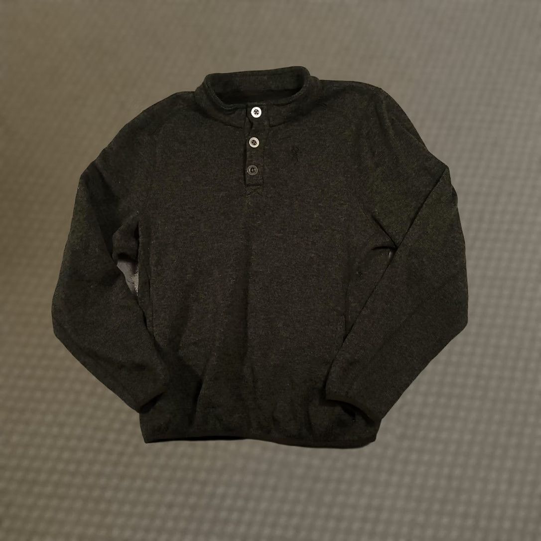 Vintage Browning Mens Large Green Henley Mock Neck Fleece Polyester Pullover Sweatshirt Hunting Size US L / EU 52-54 / 3 - 1 Thumbnail