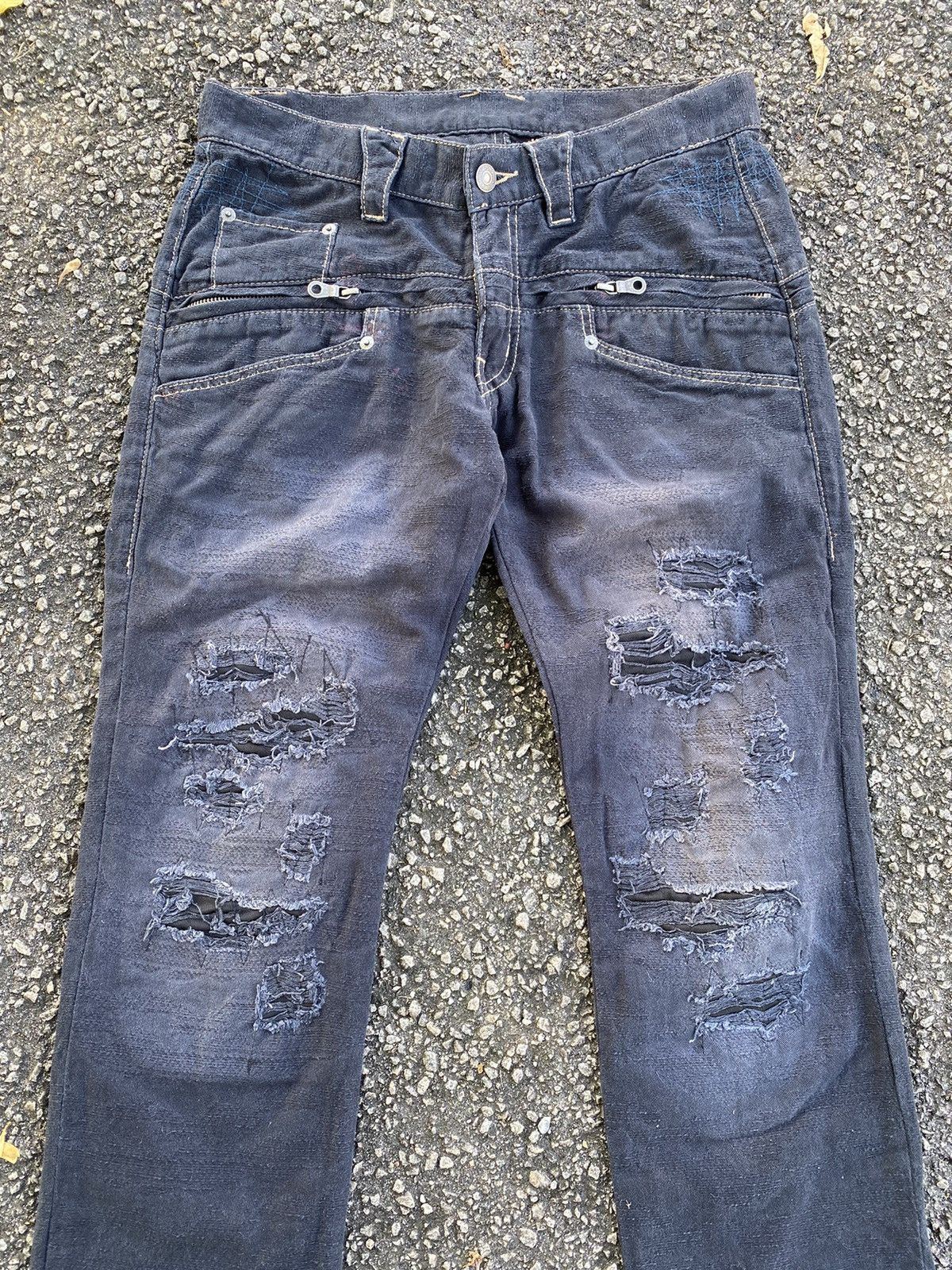 PPFM 🔥 Distressed 🔥 PPFM Distressed Jeans - Rare Design Size US 30 / EU 46 - 5 Thumbnail