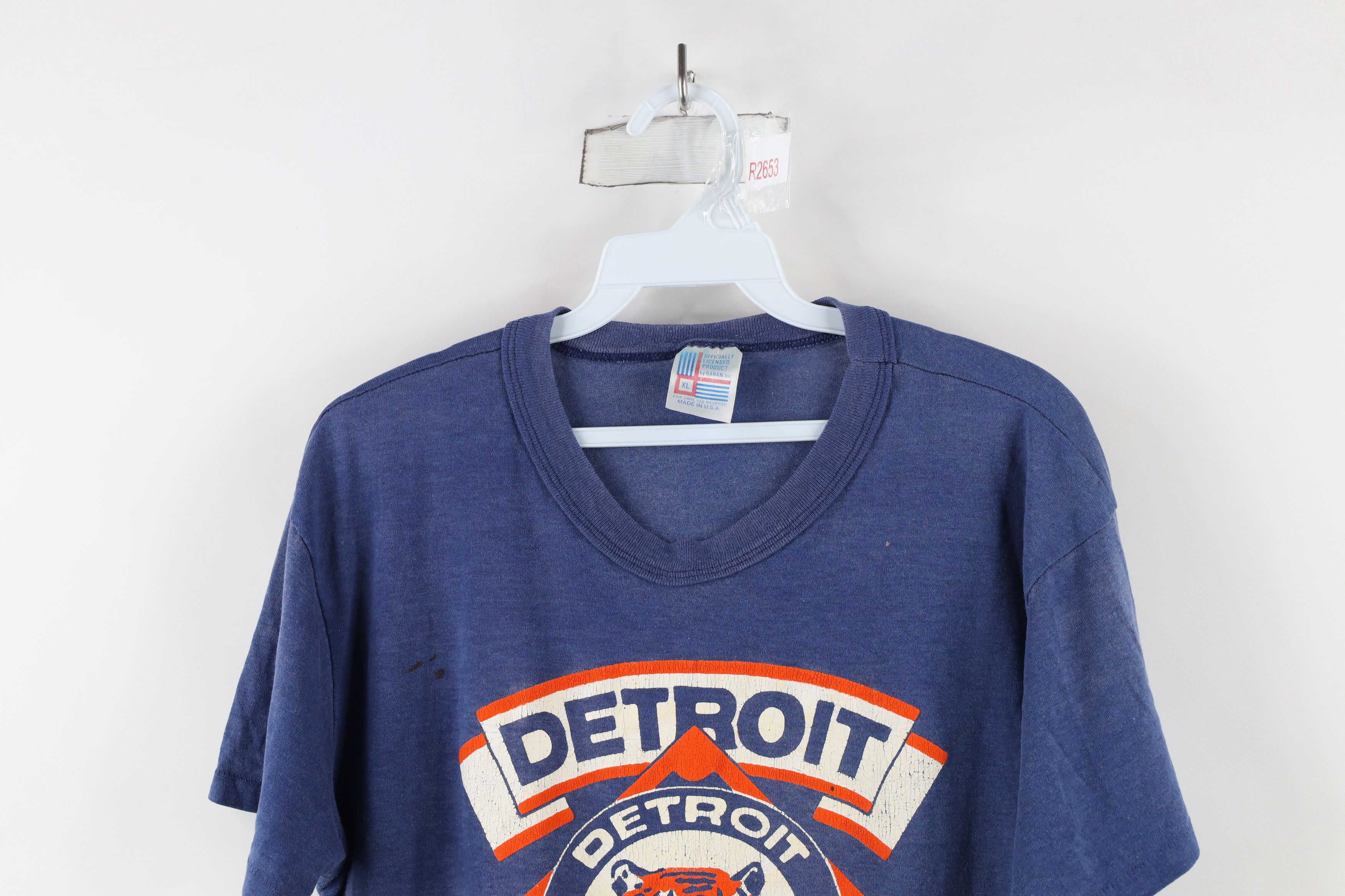 Vintage Vintage 80s Detroit Tigers Baseball Short Sleeve T-Shirt USA Size US XL / EU 56 / 4 - 2 Thumbnail