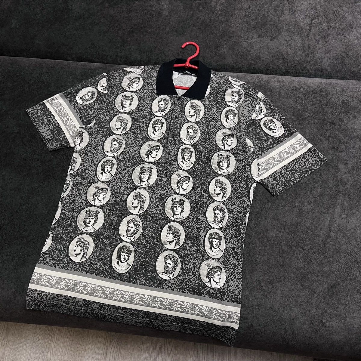 image of Dolce Gabbana Dolce&gabbana Polo T-Shirt in Grey, Men's (Size Large)