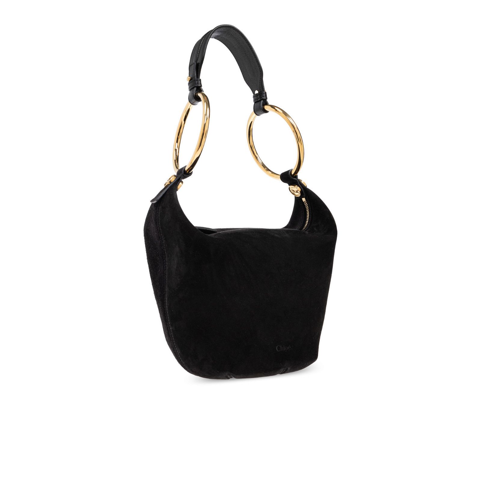 Chloe Chloe Small Bracelet Black Suede Shoulder Bag New & Authenti Size ONE SIZE - 3 Thumbnail