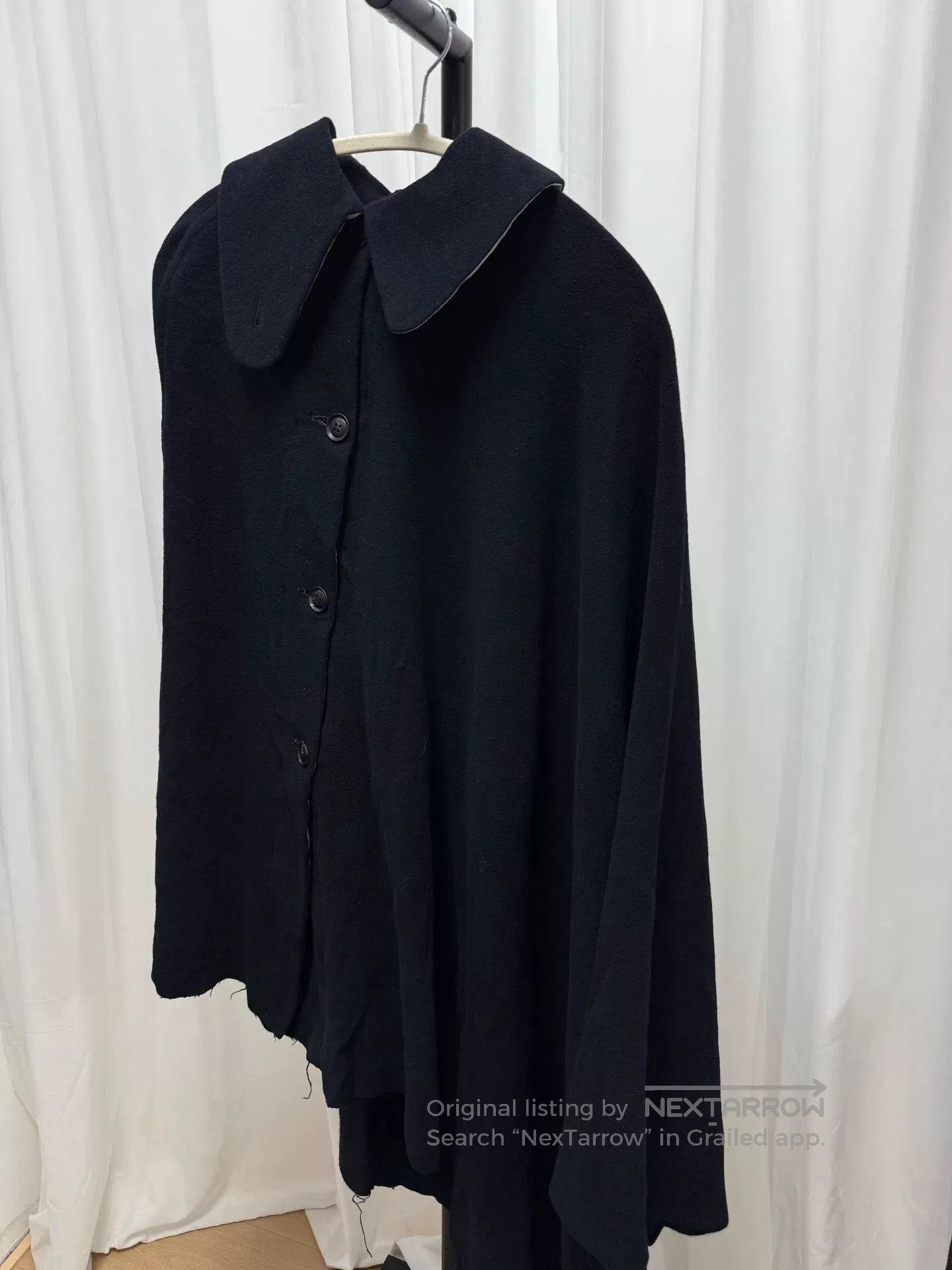 Yohji Yamamoto Yohji Yamamoto Archive Asymmetric Cape Coat. Size US M / EU 48-50 / 2 - 2 Thumbnail