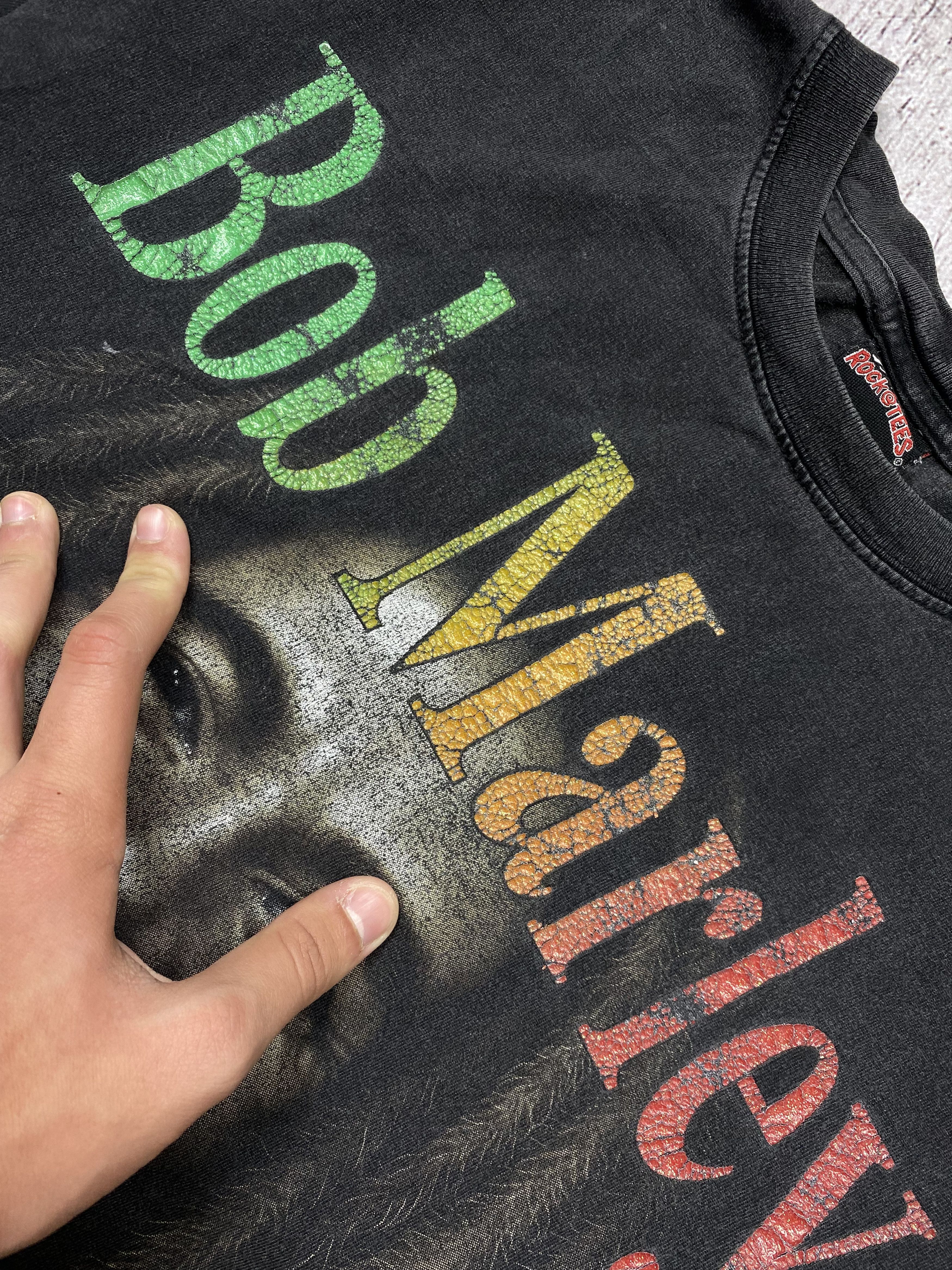 Bob Marley × Vintage Bob Marley Vintage Rock T-Shirt tee Size US XL / EU 56 / 4 - 3 Thumbnail