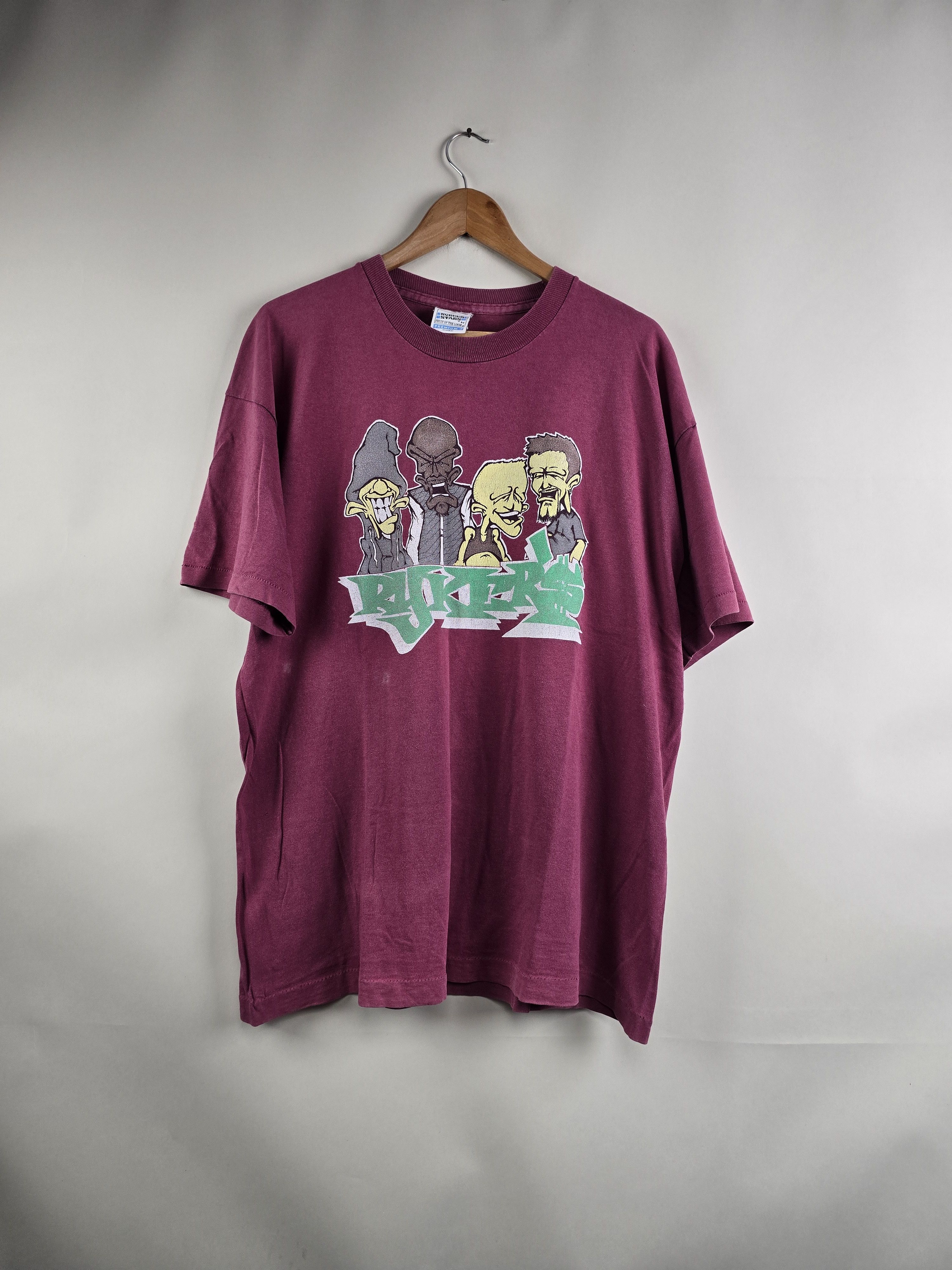 Band Tees × Vintage 90s Rykers Ground Zero XL 23" 30.5" Size US XL / EU 56 / 4 - 1 Thumbnail