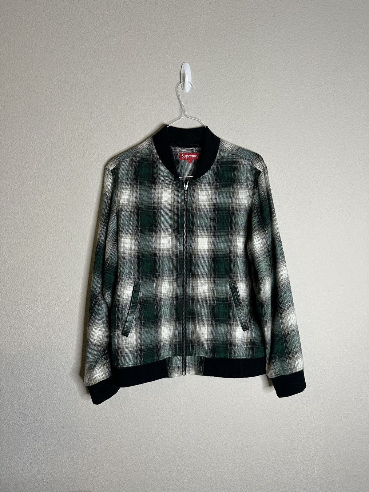 Supreme SS16 Supreme Shadow Plaid Bomber Jacket Size LARGE Grailed
