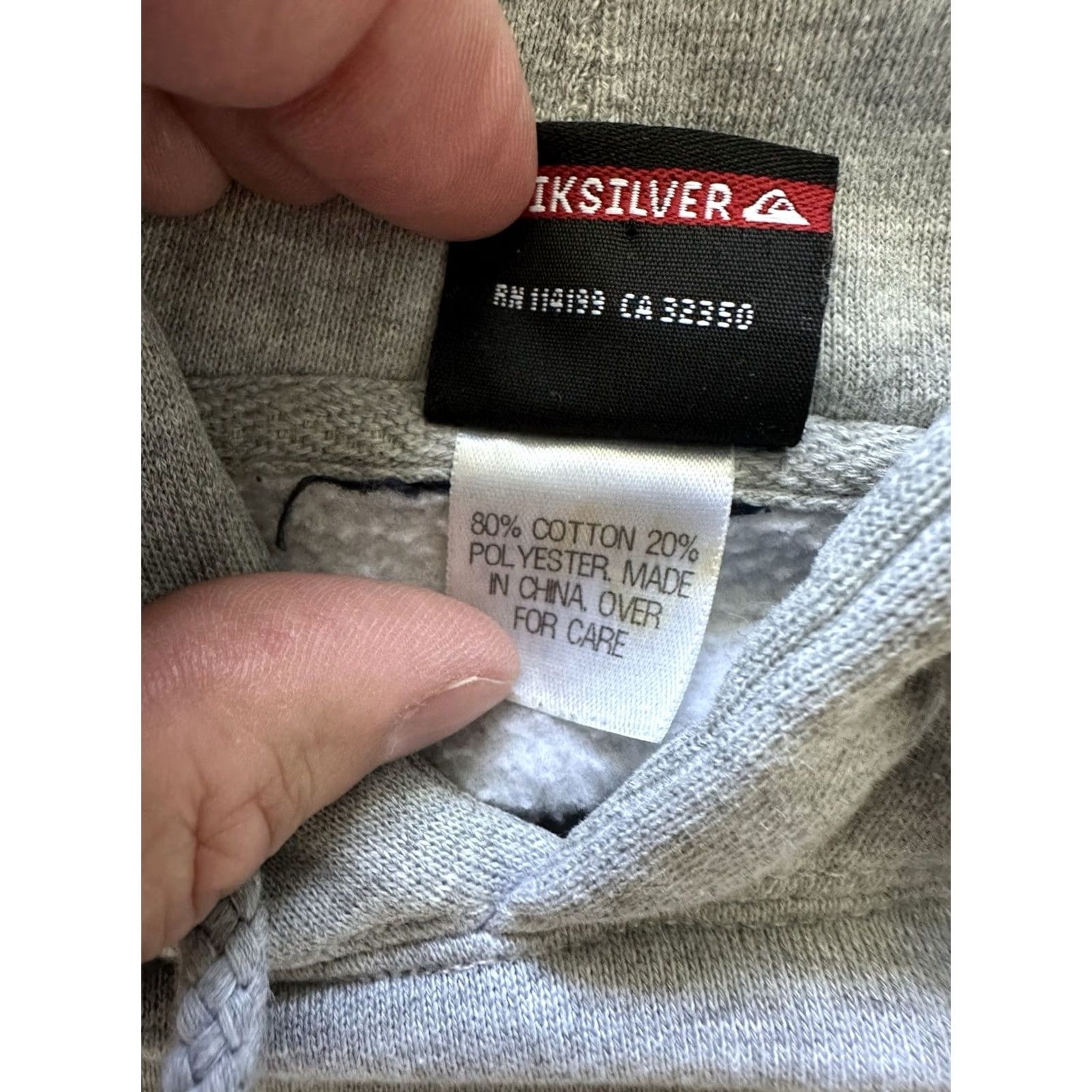 Quiksilver Vintage Quicksilver Hoodie Men’s Size Large Gray Sweatshirt Y2K Surf Skate HB Size US L / EU 52-54 / 3 - 4 Thumbnail