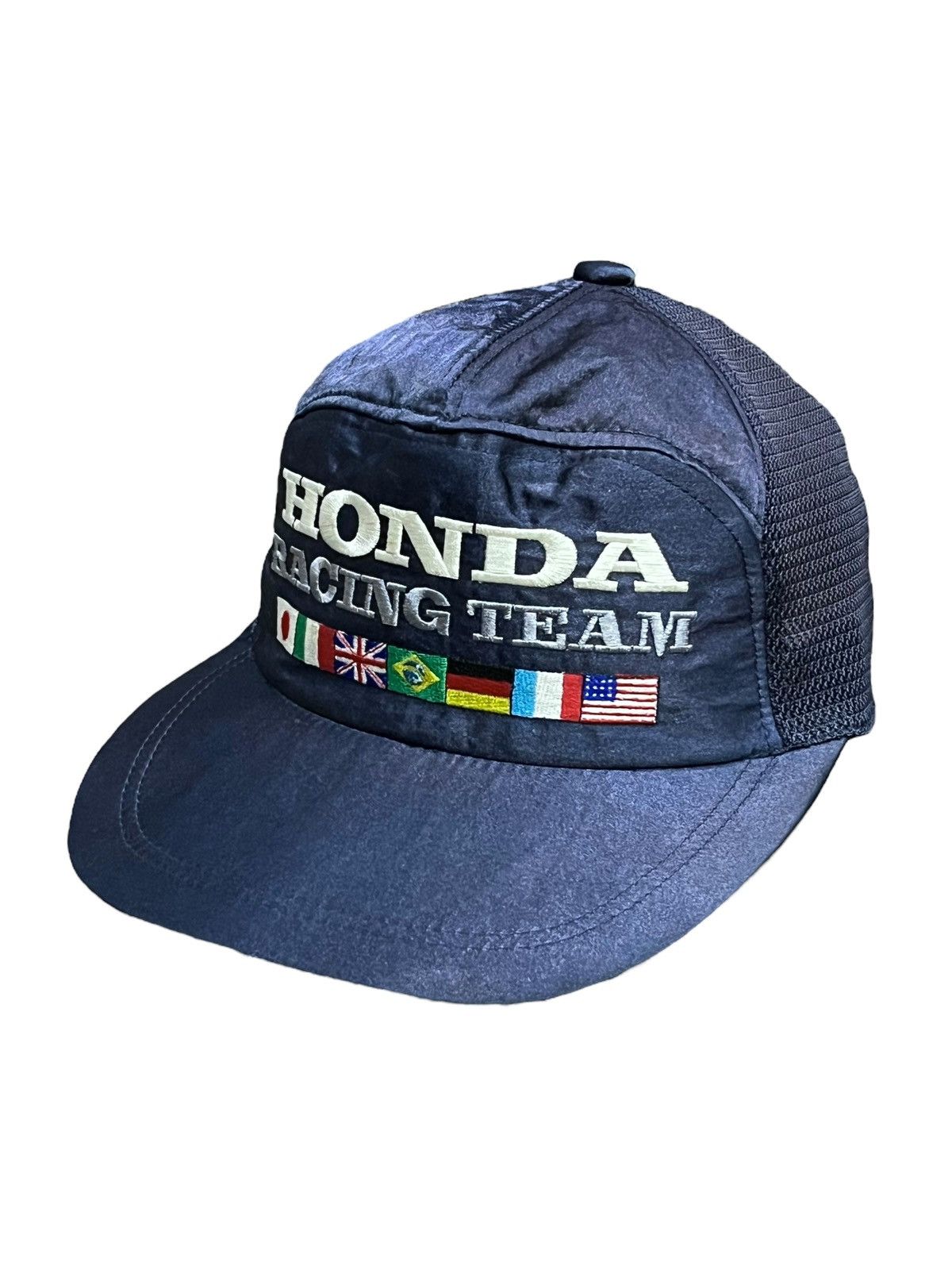 🏁VINTAGE 70’s HONDA RACING TEAM Strapback Trucker Hat