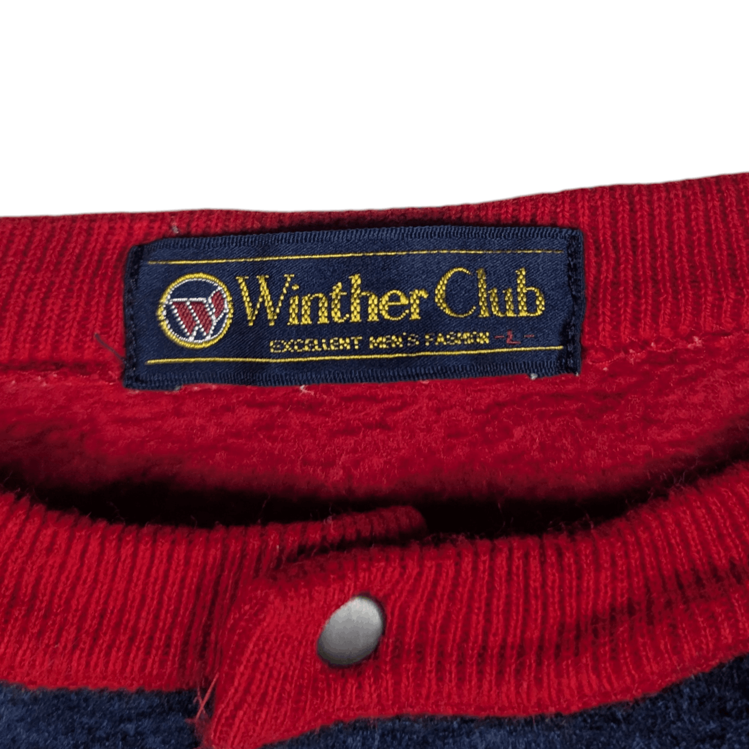 Japanese Brand Vtg JAPAN Winther Club Fleece Velvet Multicolor Sweatshirt Size US M / EU 48-50 / 2 - 10 Thumbnail