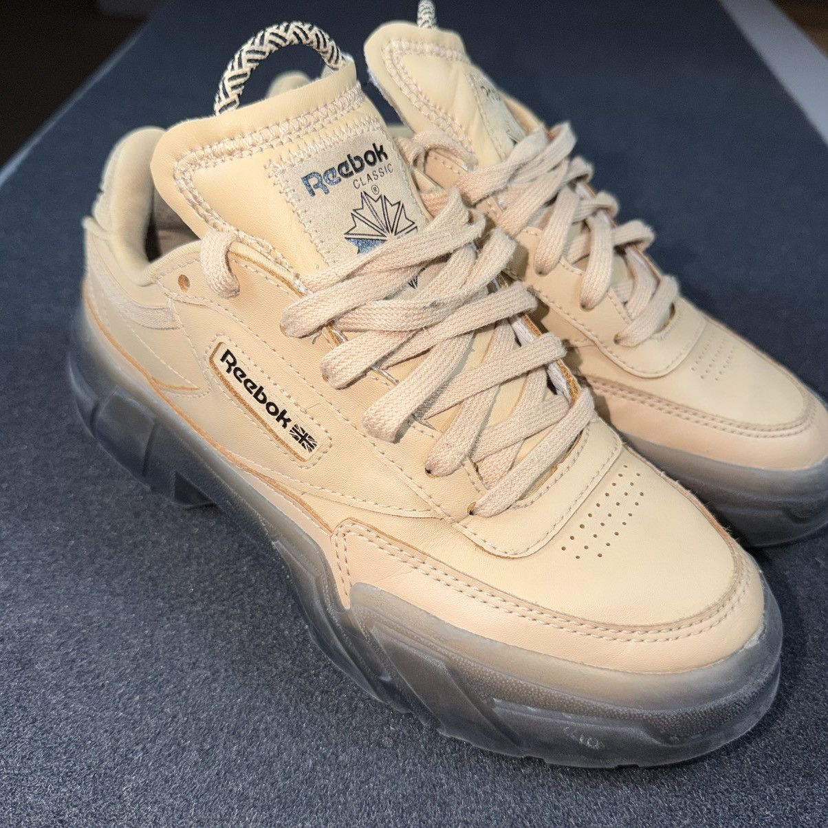 Reebok Reebok Club C Cardi B Womens Beige Black Sneakers Size US 4 / IT 34 - 1 Thumbnail