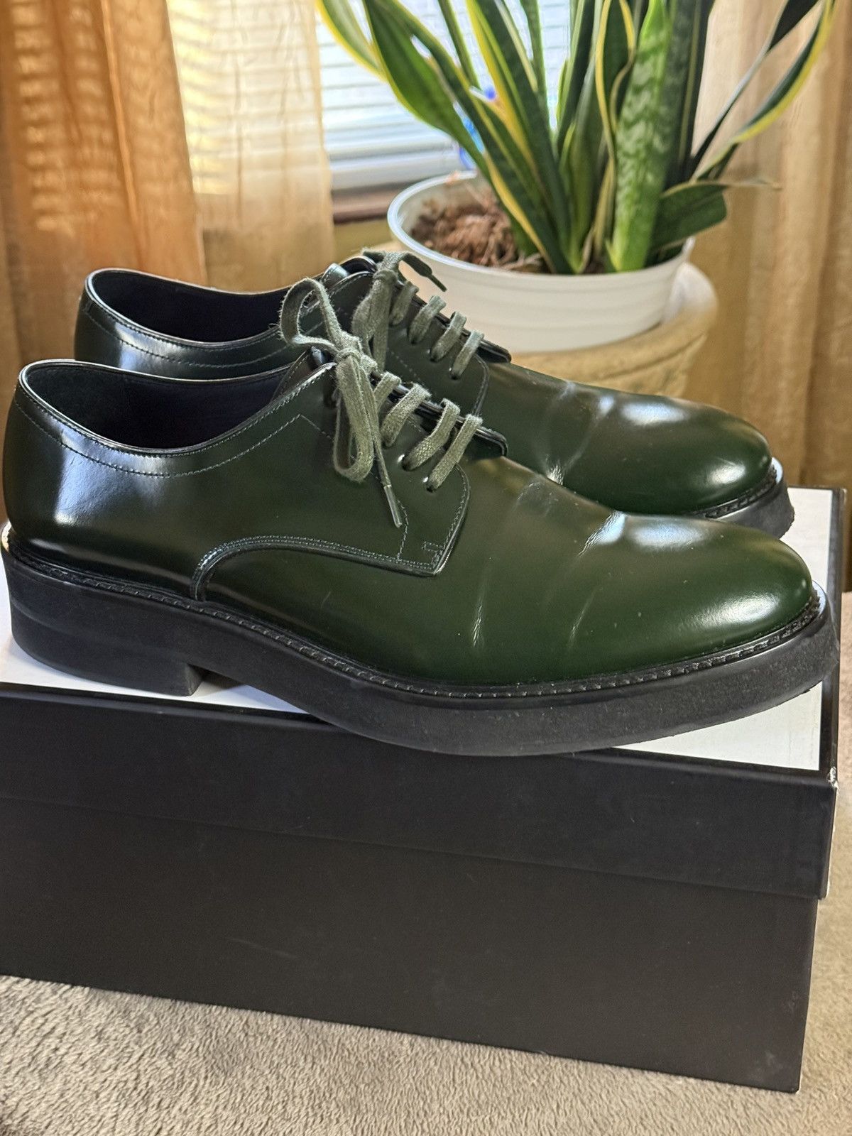 Dsquared2 Dsquared2 Bottle Green Derby Shoes 43 Size US 10 / EU 43 - 4 Thumbnail