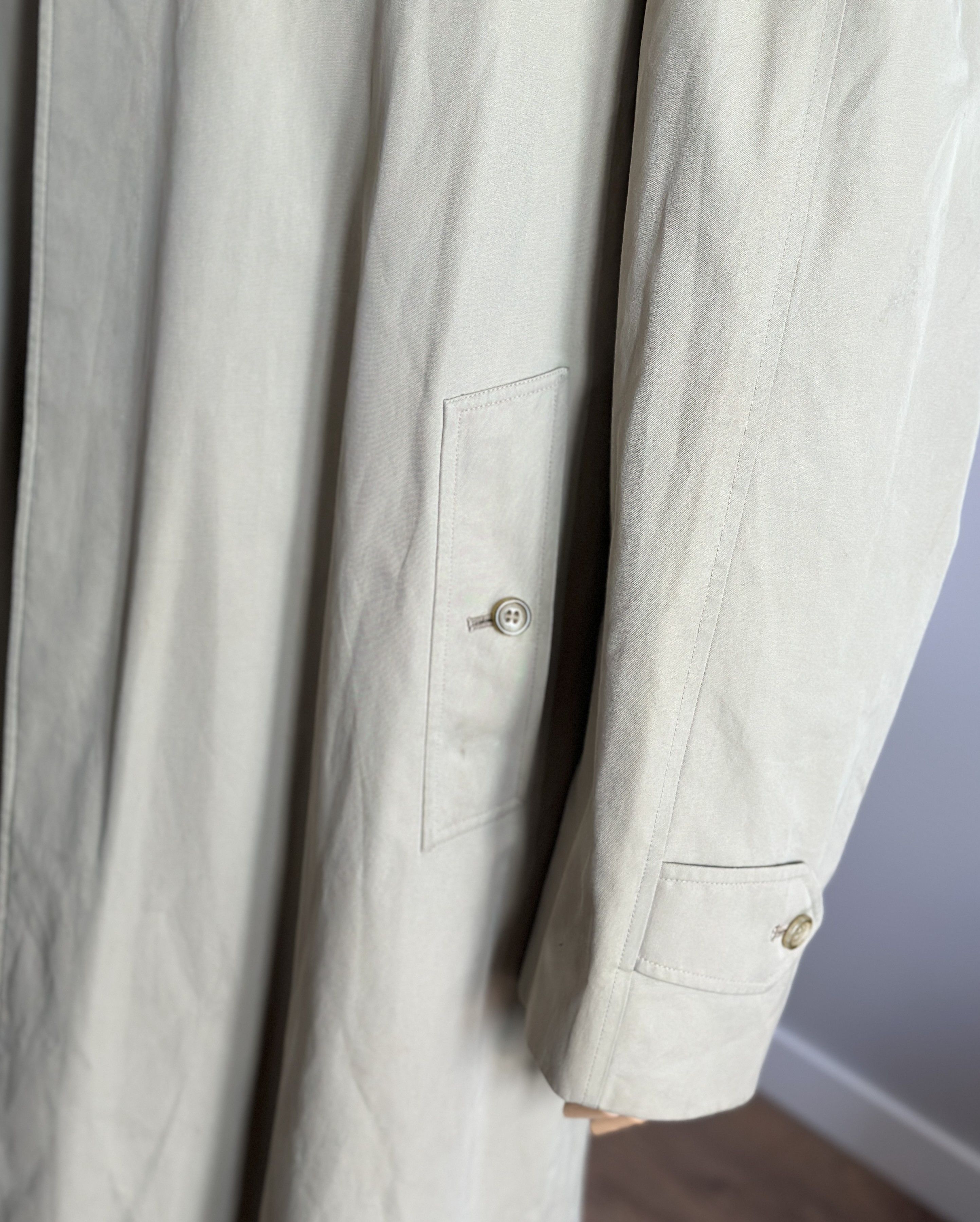 Burberry Vintage BURBERRYS 100% Cotton Long Coat Nova Check Lining Size US XL / EU 56 / 4 - 6 Thumbnail