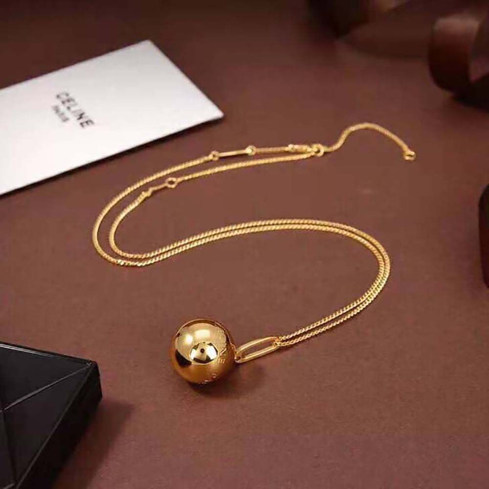 Celine o1bcso1str1024 Size: OS/ Separables Boule Pendant in Gold Size ONE SIZE - 5 Thumbnail
