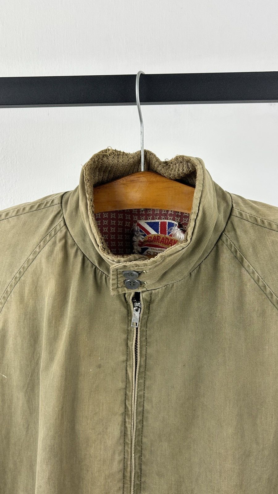 Vintage 1980s Distressed English Work Jacket Baradak by Spatz Size US L / EU 52-54 / 3 - 11 Thumbnail