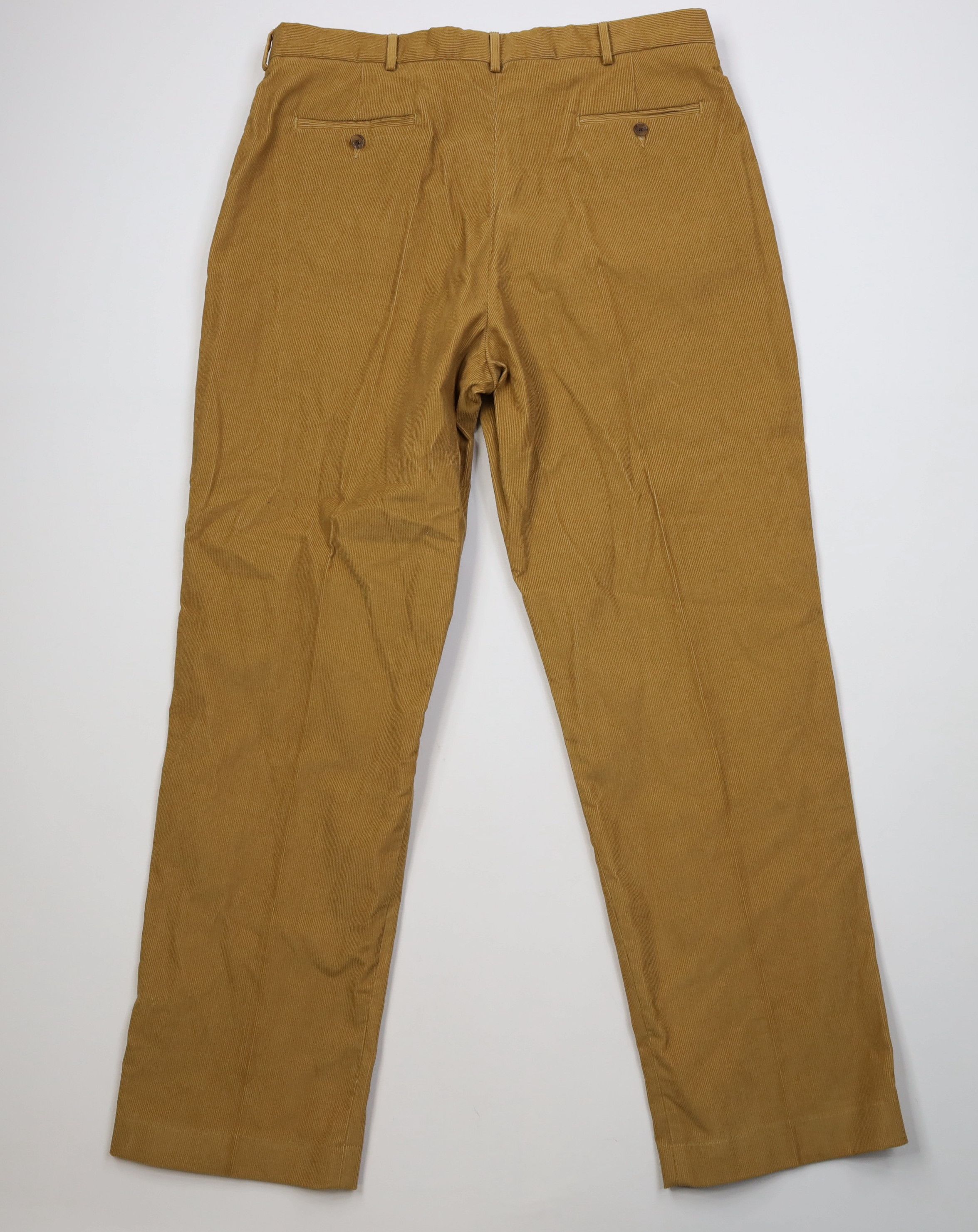 Lands' End Vintage 90s Lands End Wide Leg Corduroy Chino Pants Brown Size US 40 / EU 56 - 7 Thumbnail
