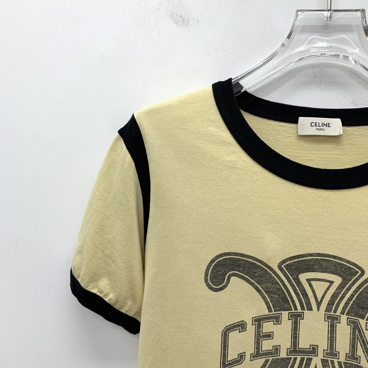 Celine Celine Letter Triomphe Printed Short Sleeve T-shirt K26WX Size S / US 4 / IT 40 - 3 Thumbnail