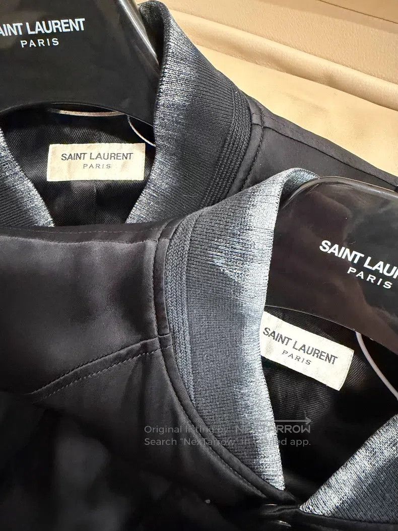 Saint Laurent Paris Saint Laurent Paris Nautical Moon Silky Jacket Baseball Ja Size US L / EU 52-54 / 3 - 2 Thumbnail