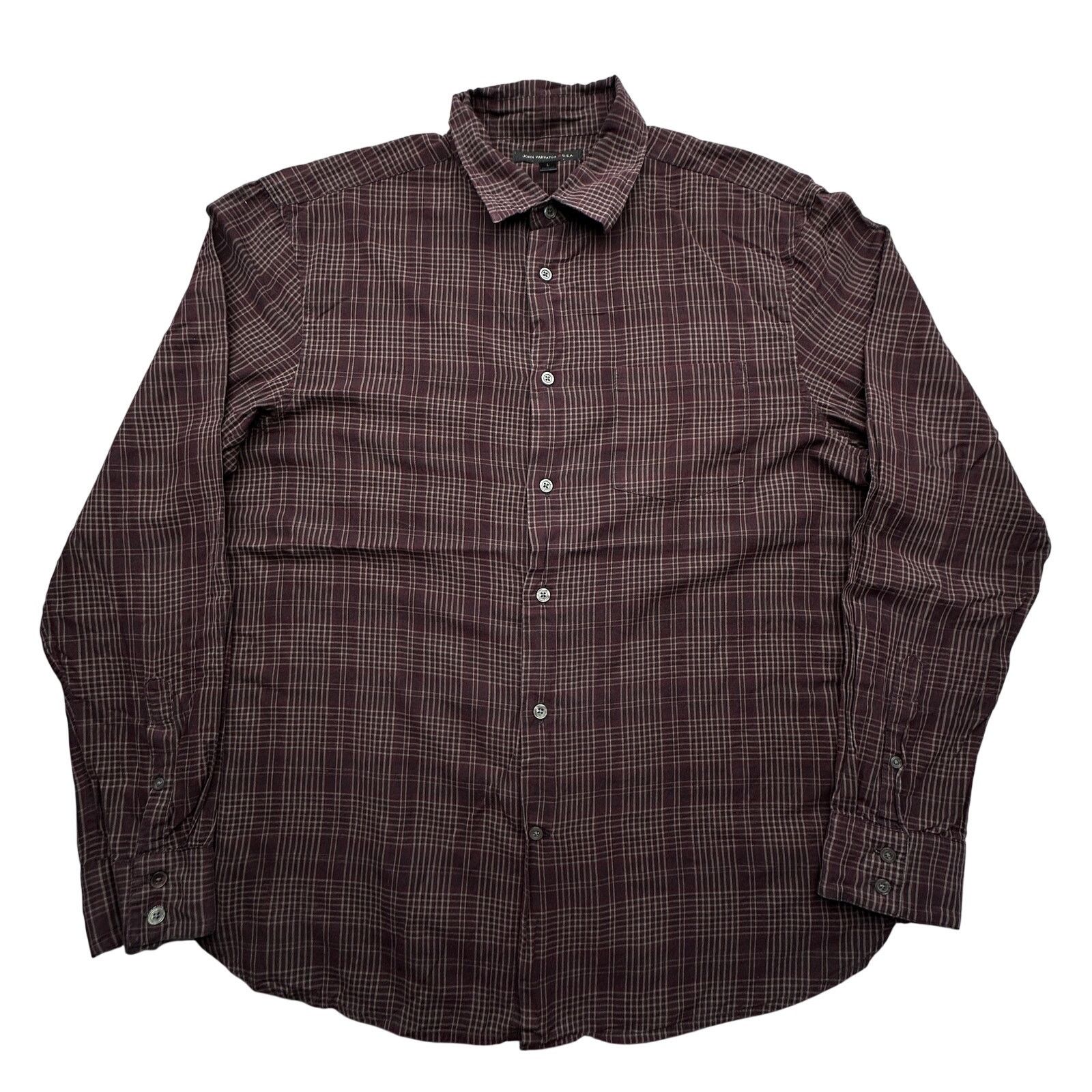 John Varvatos John Varvatos USA Plaid Long Sleeve Button Up Shirt Large Size US L / EU 52-54 / 3 - 1 Thumbnail