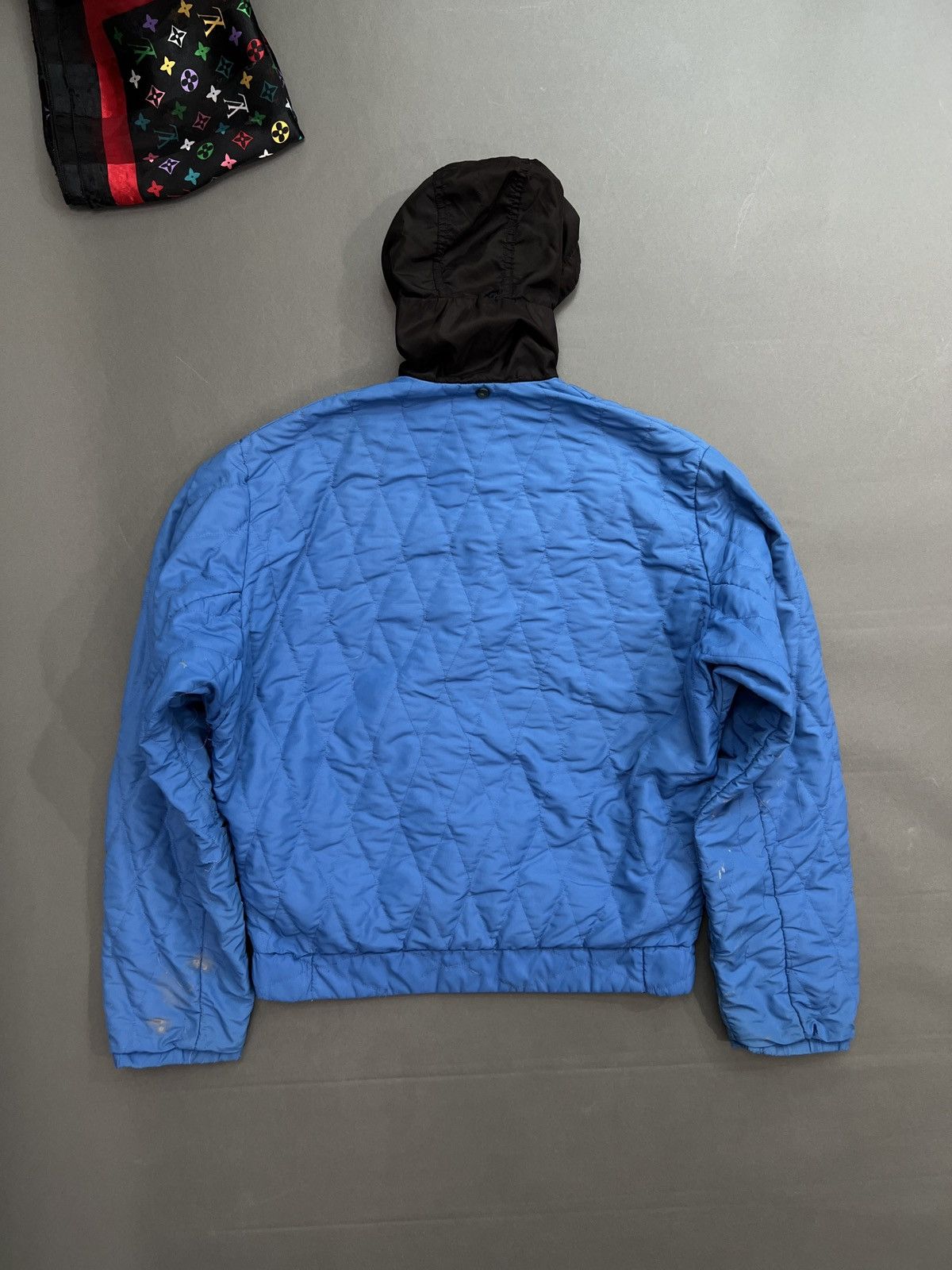 Vintage 1980s Reversible Quilted Ski Jacket Hoodie Liner Size US M / EU 48-50 / 2 - 2 Thumbnail