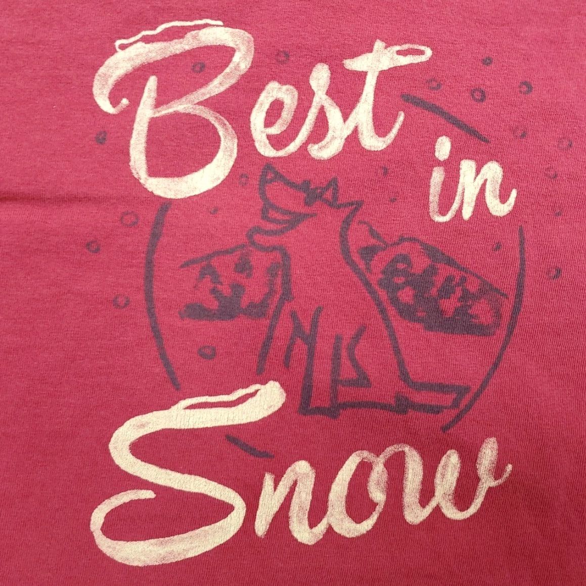 Life is Good Life is good Shirt Womens L Pink Classic Fit Nature Outdoor Best in Snow Dog TEE Size L / US 10 / IT 46 - 4 Thumbnail