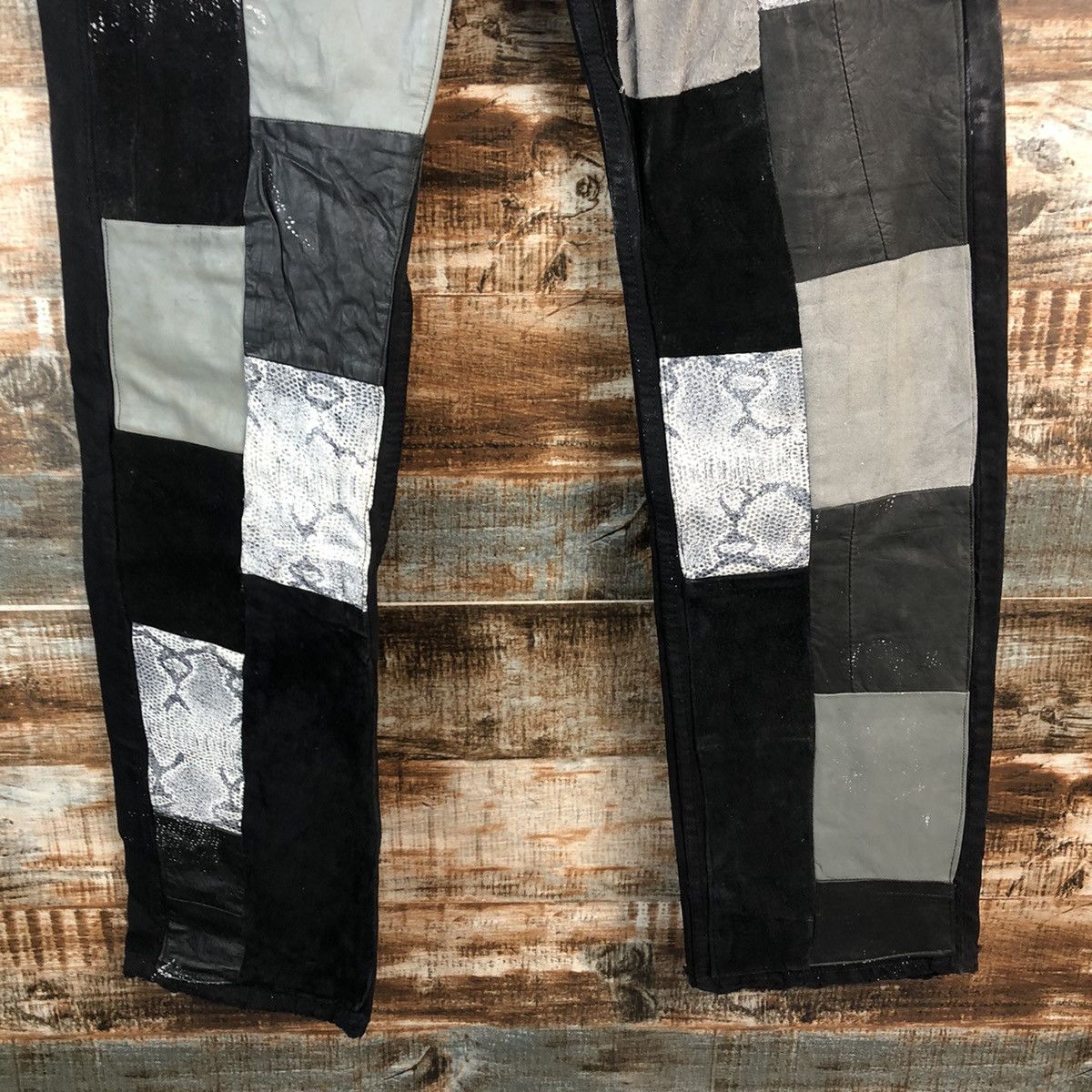 Levi's DLL Hippie Levis Black patchwork vintage Denim Pants #A2616 Size US 32 / EU 48 - 6 Thumbnail
