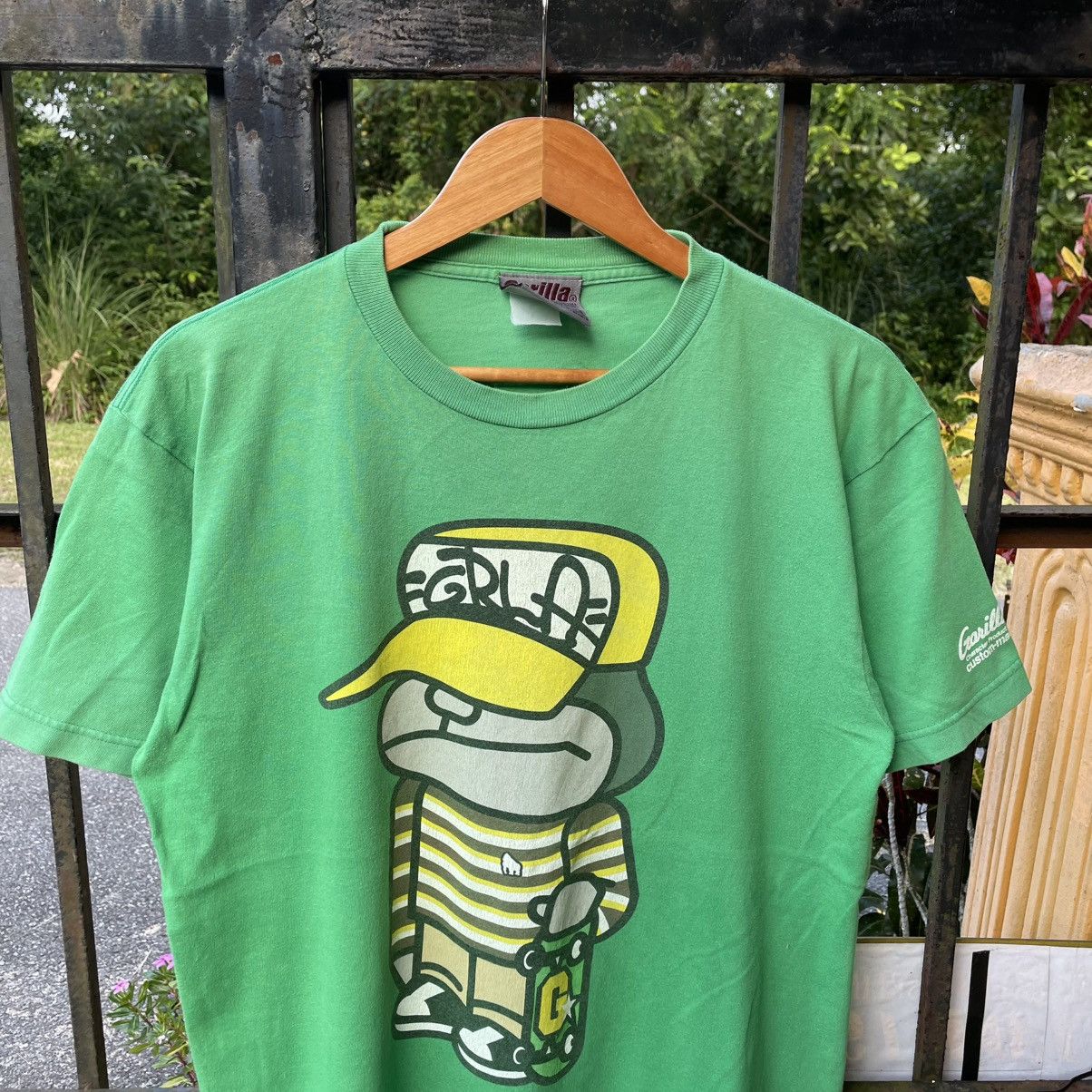 Welcome Skateboards 🔥Vintage 90s Gorilla Double Big Logo Hip Hop Skateboard Tee Size US L / EU 52-54 / 3 - 5 Thumbnail