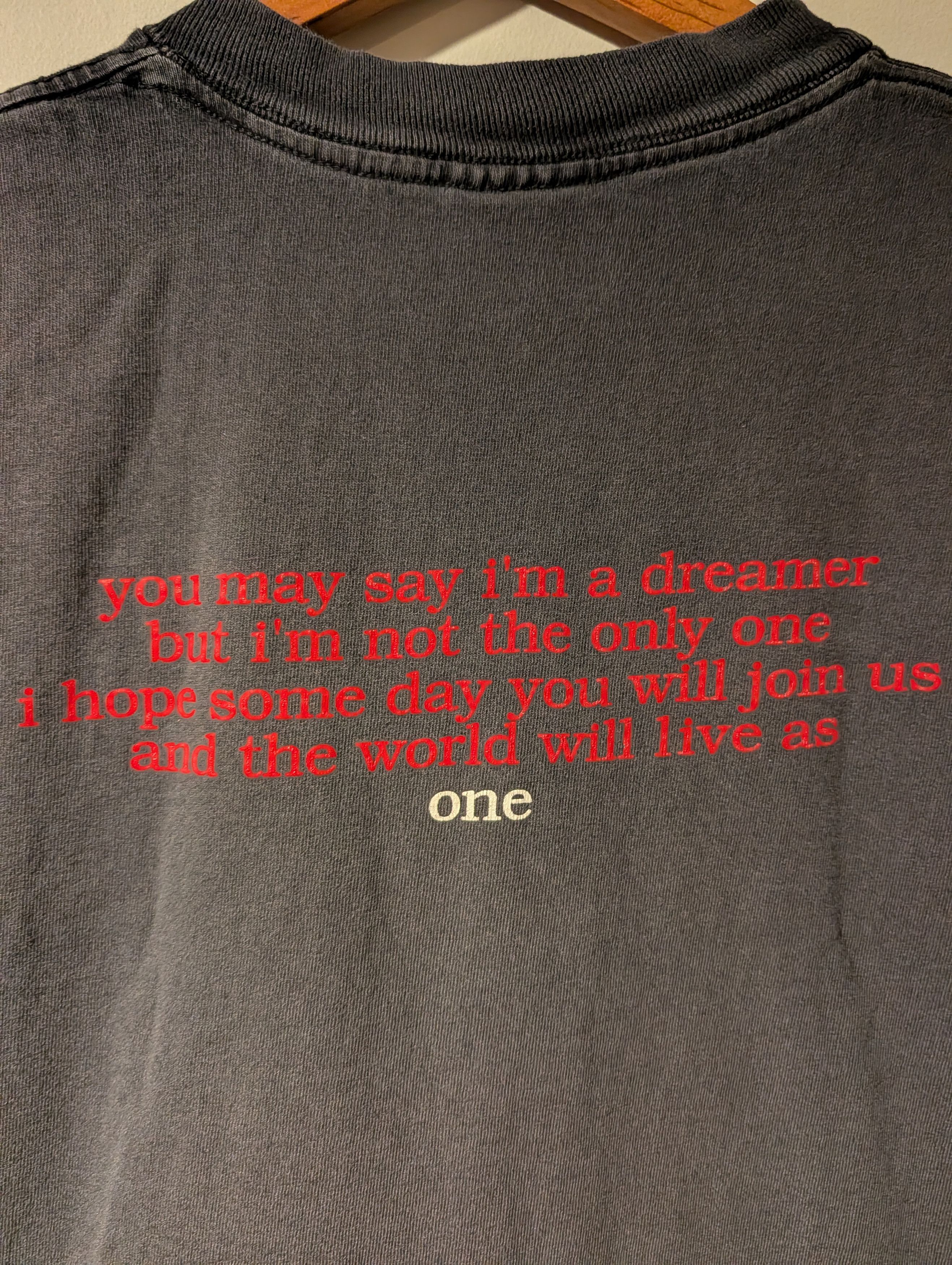 Band Tees Vintage 90s John Lennon Imagine Dreamer T Shirt Cronies Size US L / EU 52-54 / 3 - 8 Thumbnail