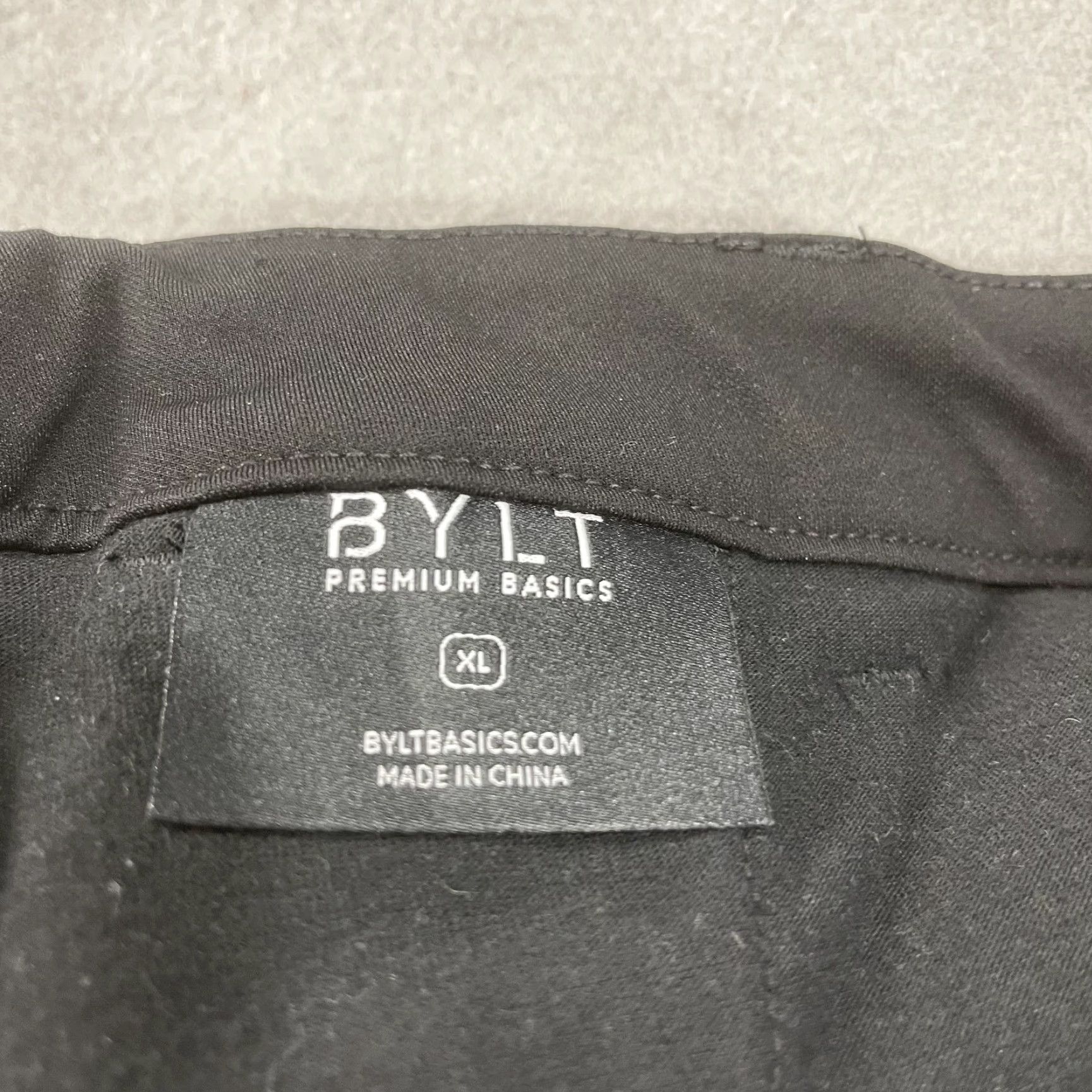 Vintage BYLT Pants Mens XL Black Solid Everyday Pant 2.0 Casual Chino Golf Stretch Logo Size US 36 / EU 52 - 4 Thumbnail