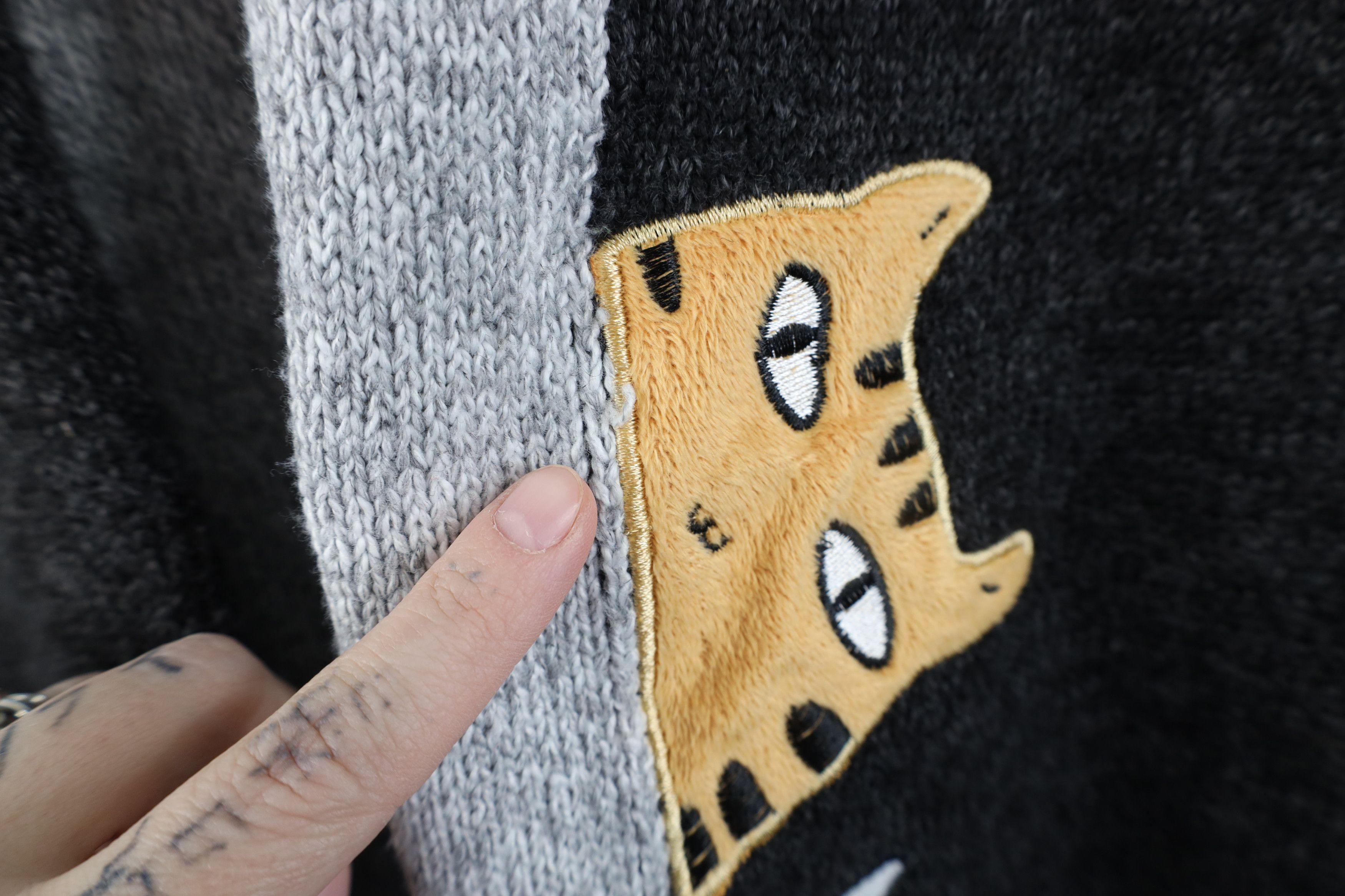 Vintage Vintage 90s Streetwear Cat Kitten Cat Lady Knit Sweater Size M / US 6-8 / IT 42-44 - 5 Thumbnail