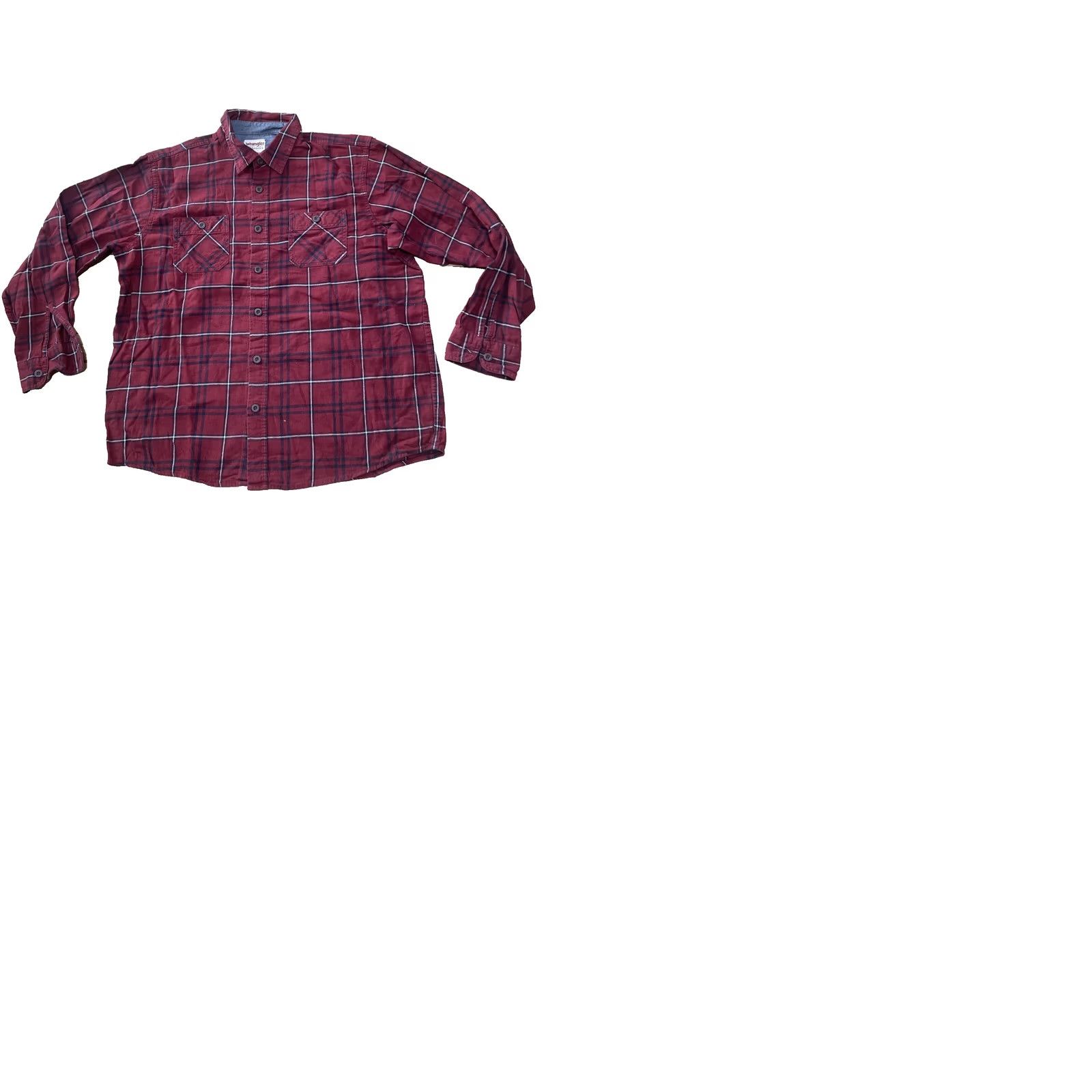 Wrangler VINTAGE Wrangler Authentic Button Shirt Men XL Western Red Plaid Flannel Classic XL 50" Size US XL / EU 56 / 4 - 11 Thumbnail